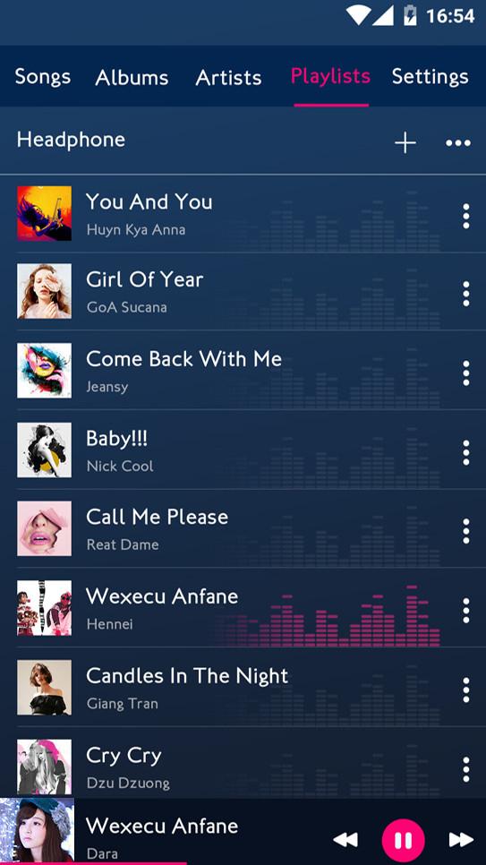 اسکرین شات 5 برنامه Music player