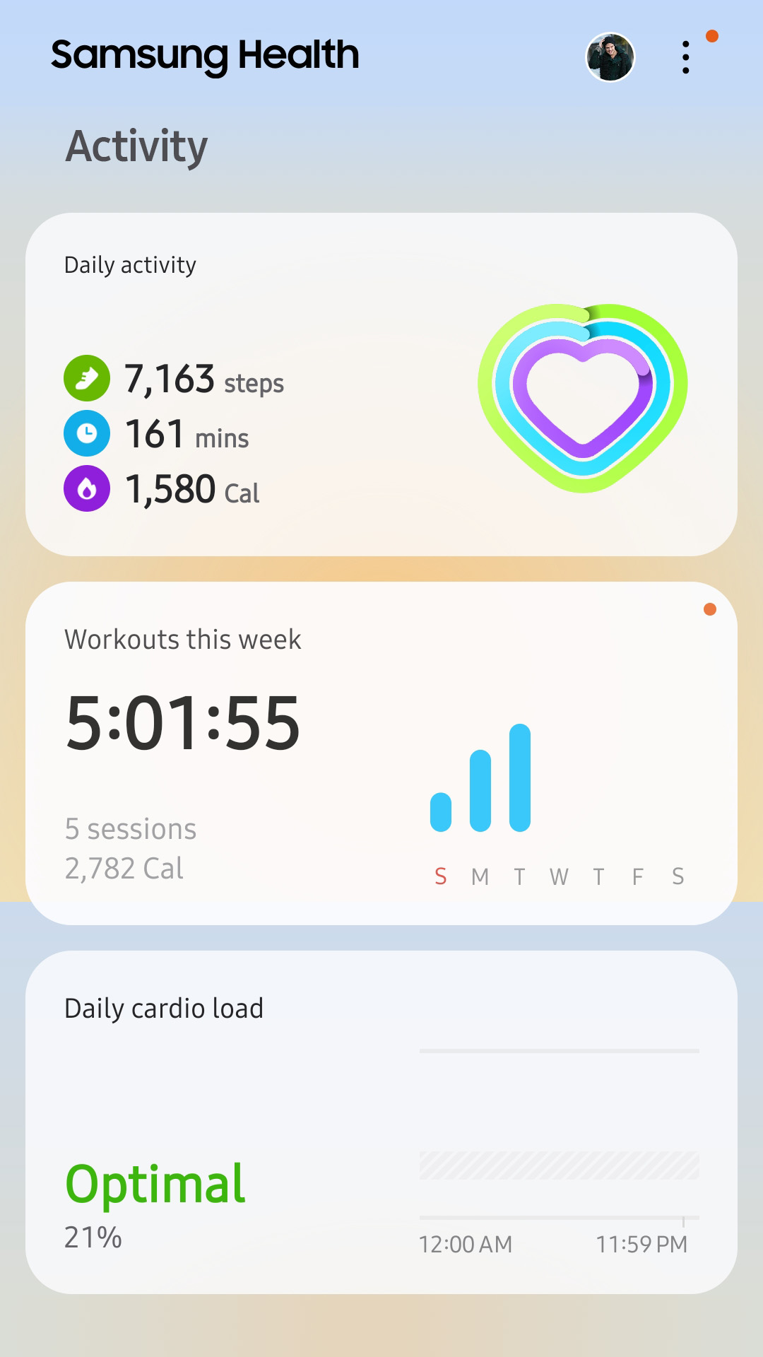 اسکرین شات 2 برنامه Samsung Health