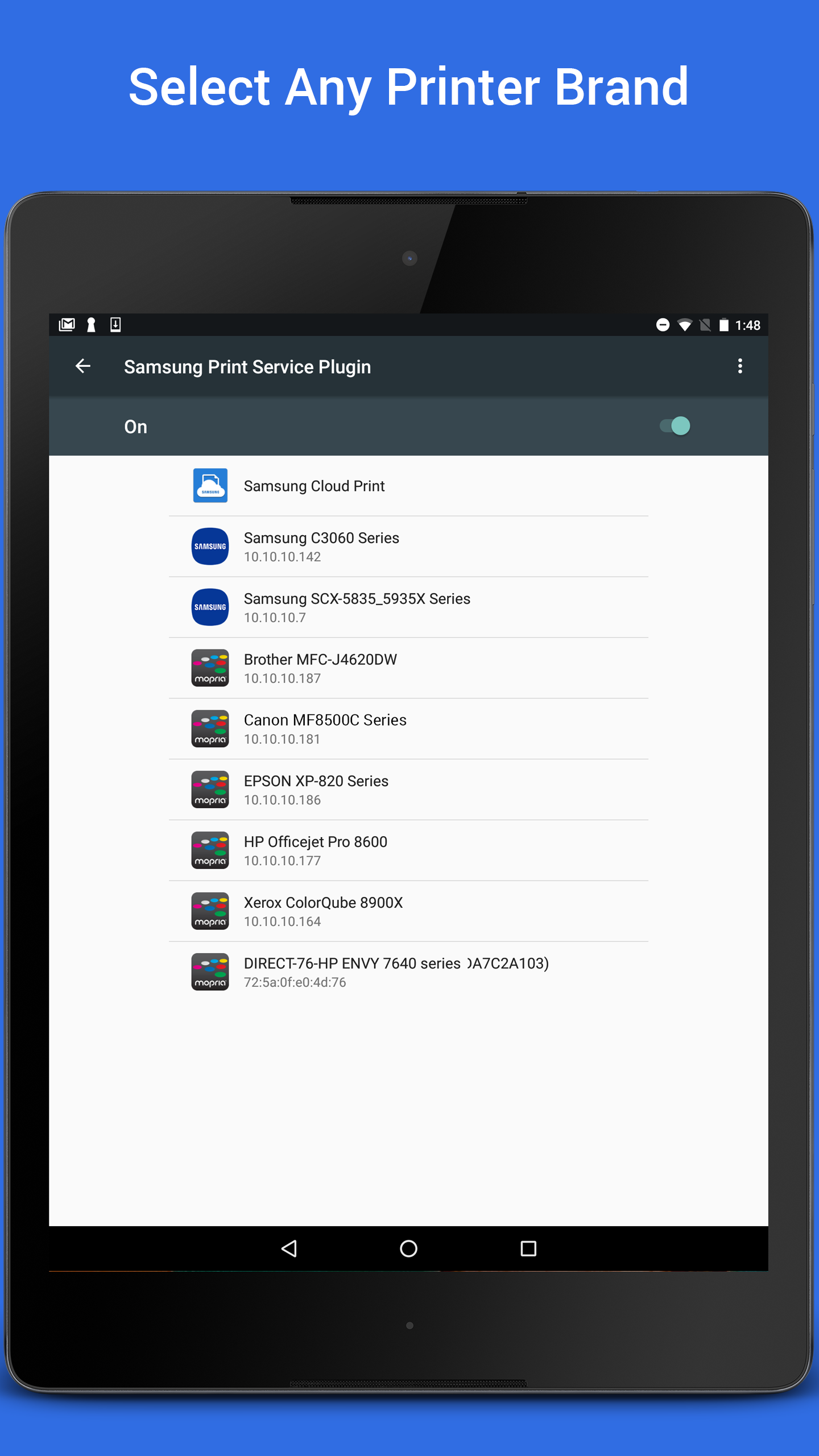 اسکرین شات 5 برنامه Samsung Print Service Plugin