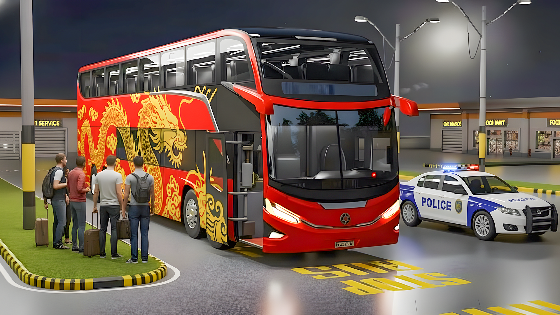 اسکرین شات 1 برنامه Coach Bus Simulator: Bus Game