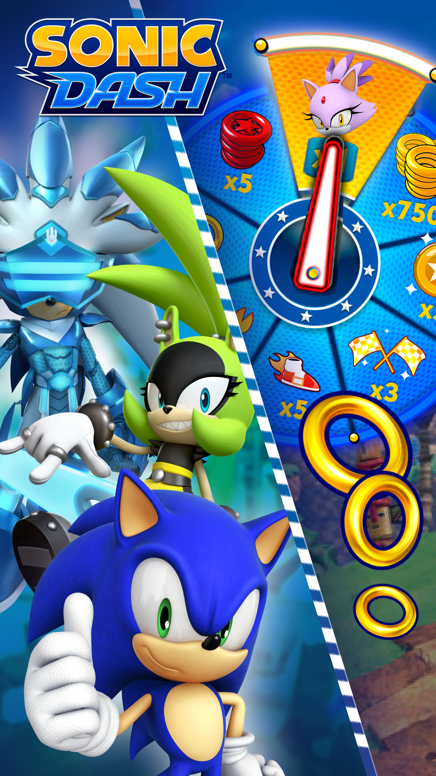 اسکرین شات 1 بازی سونیک دش (sonic dash)