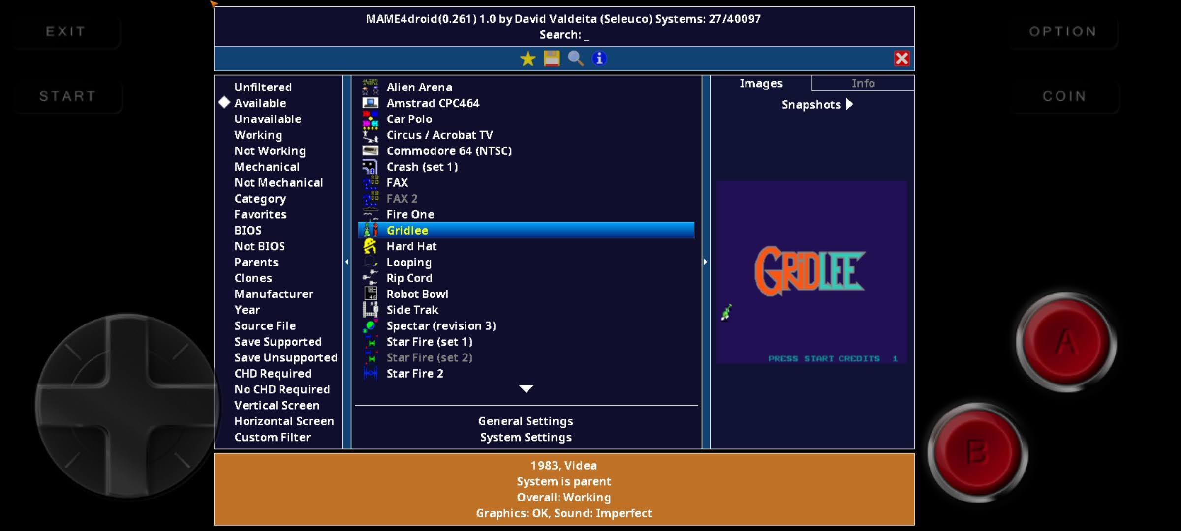 اسکرین شات 2 بازی MAME4droid Current (0.288)