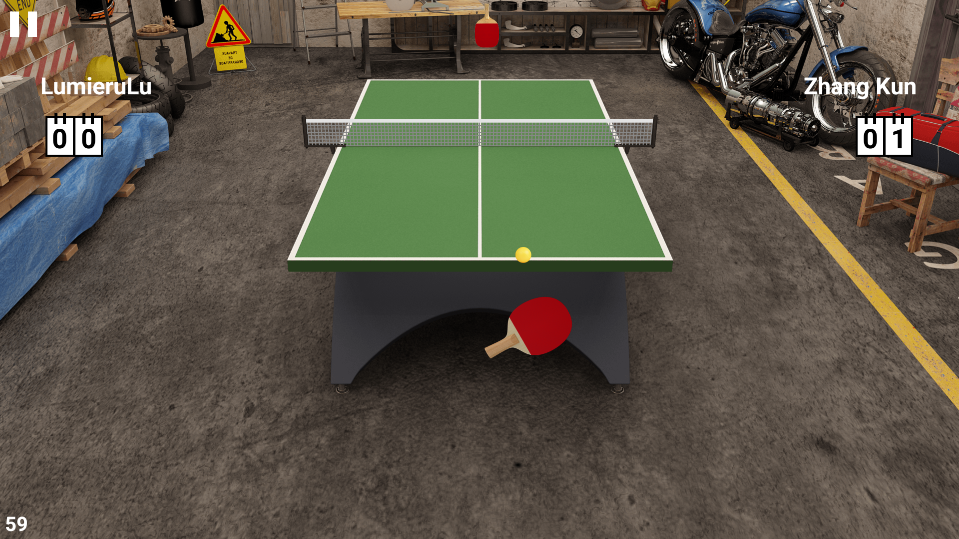 اسکرین شات 1 بازی Virtual Table Tennis