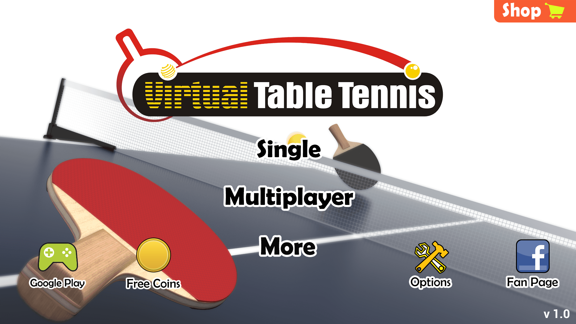 اسکرین شات 3 بازی Virtual Table Tennis