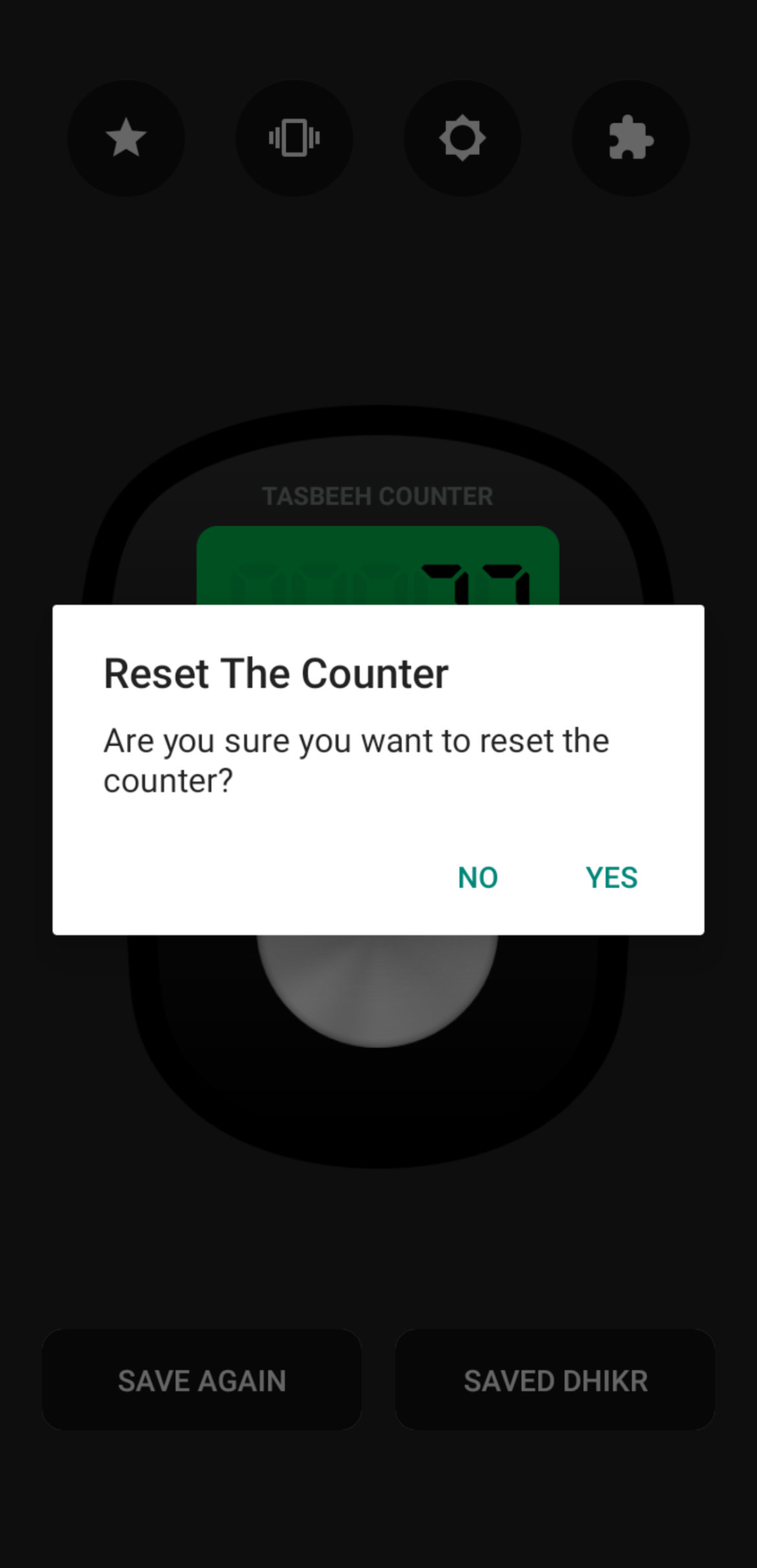 اسکرین شات 6 برنامه Digital Tasbeeh Counter