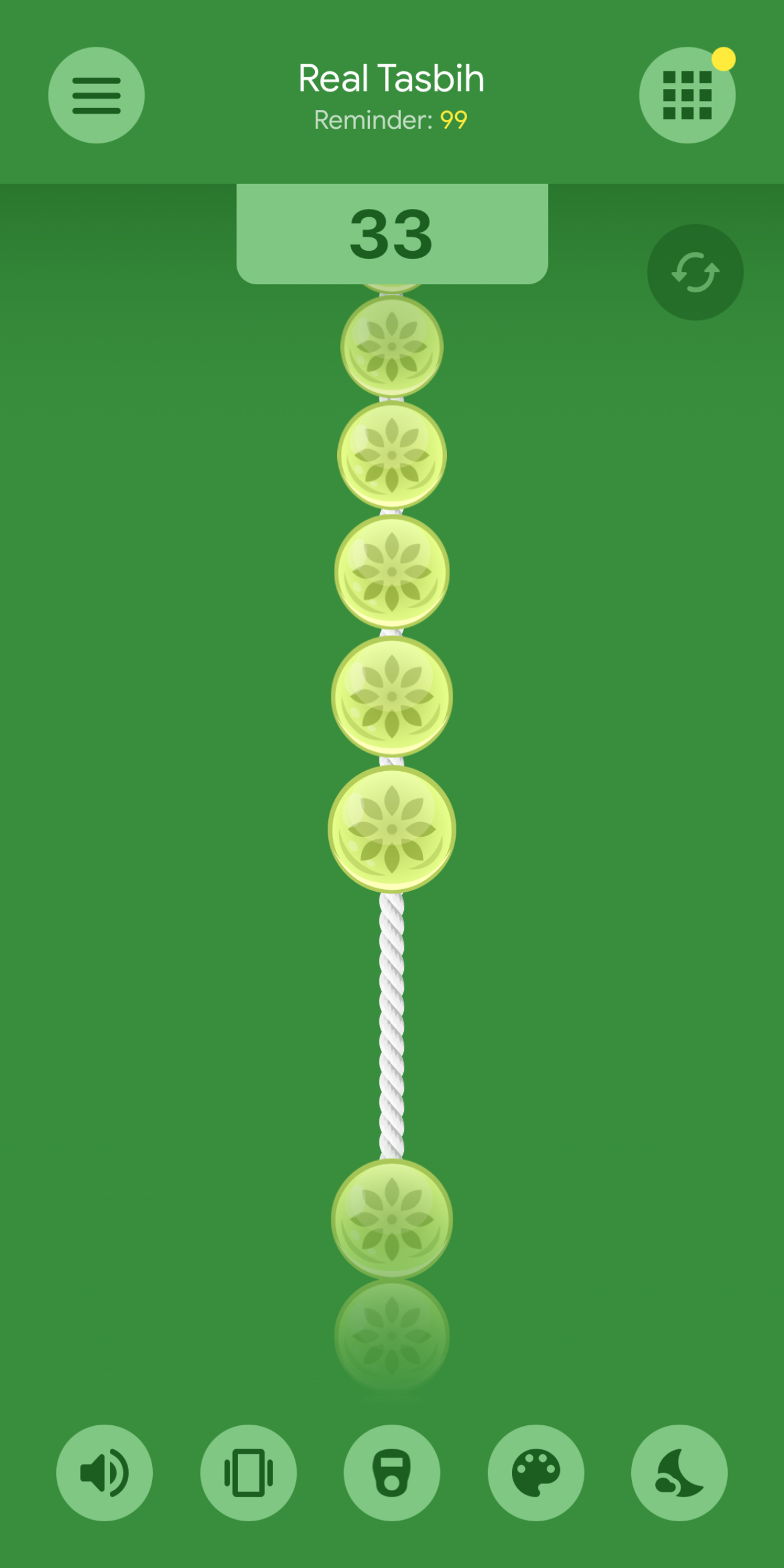 اسکرین شات 5 برنامه Real Tasbih Counter: Misbaha