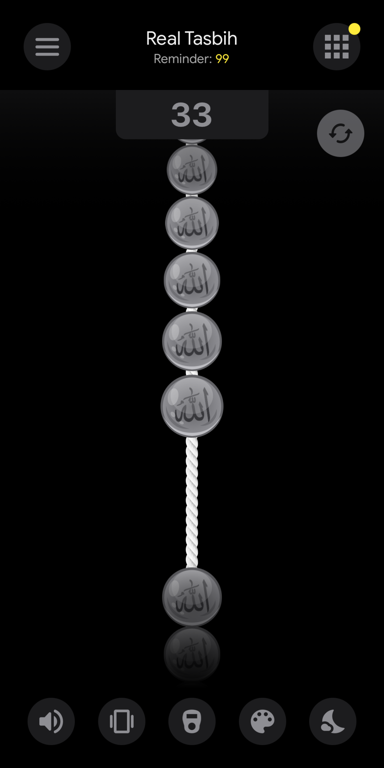 اسکرین شات 7 برنامه Real Tasbih Counter: Misbaha