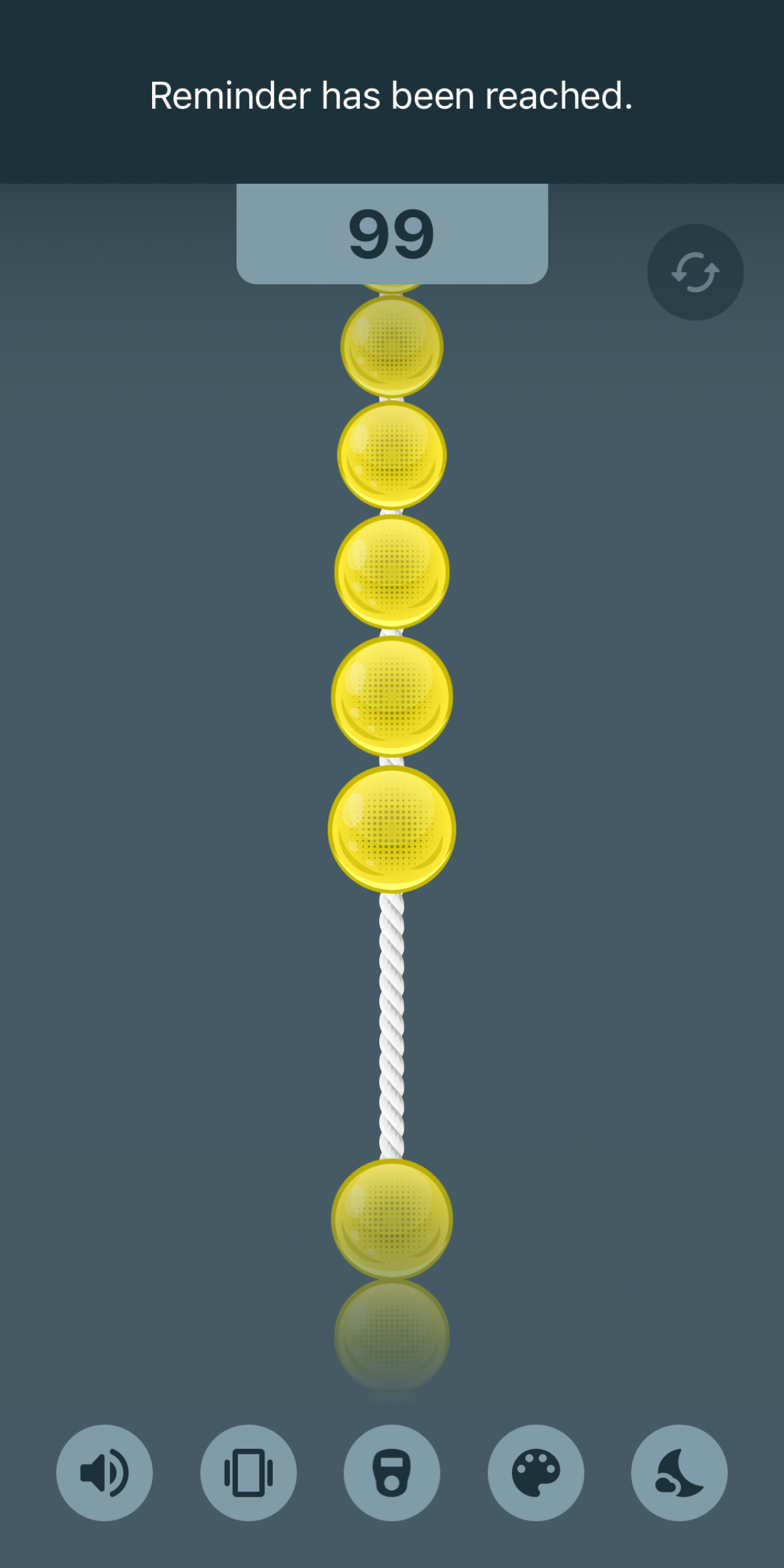 اسکرین شات 3 برنامه Real Tasbih Counter: Misbaha