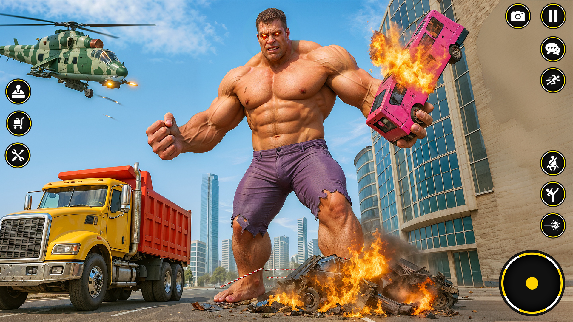 اسکرین شات 2 برنامه Incredible Monster Hero Game