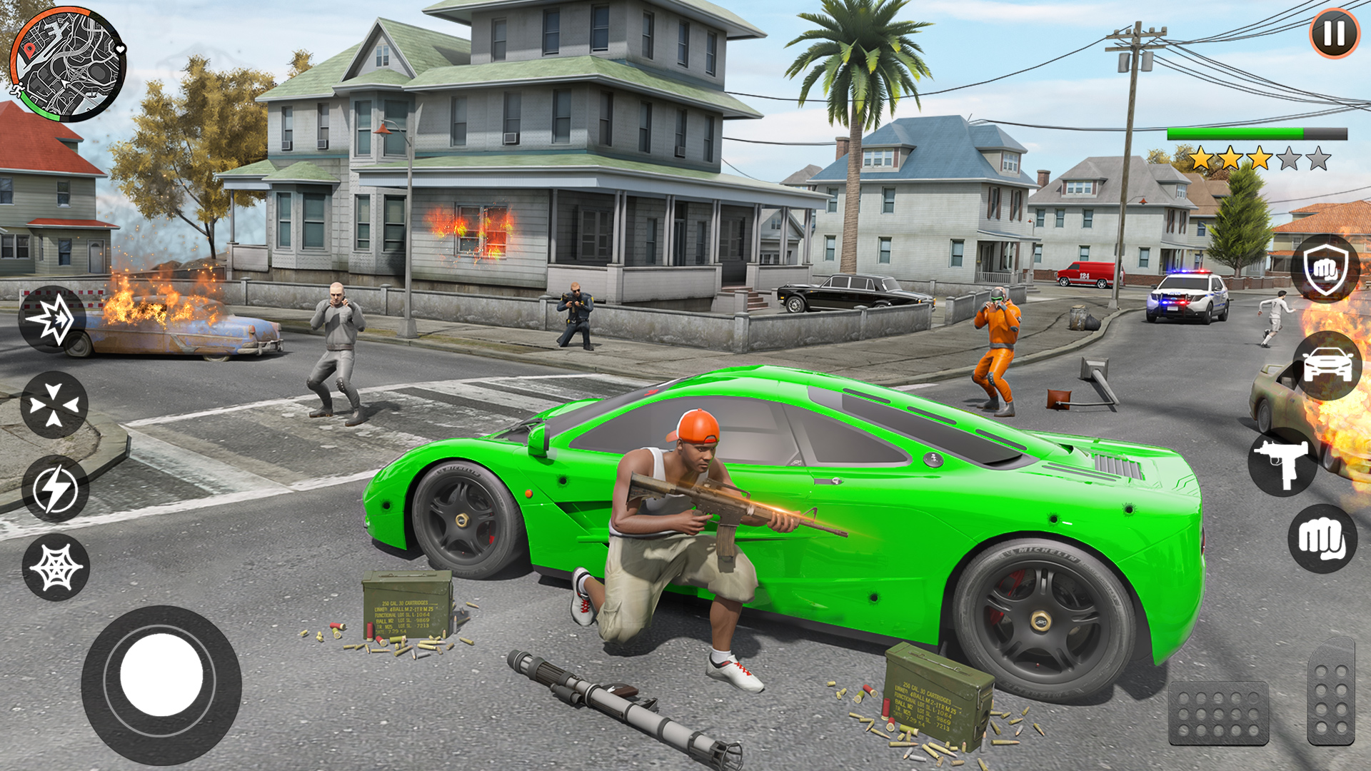 اسکرین شات 2 برنامه Gangster Thug Crime Auto City