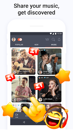 اسکرین شات 7 برنامه Tango - Live Video Broadcasts