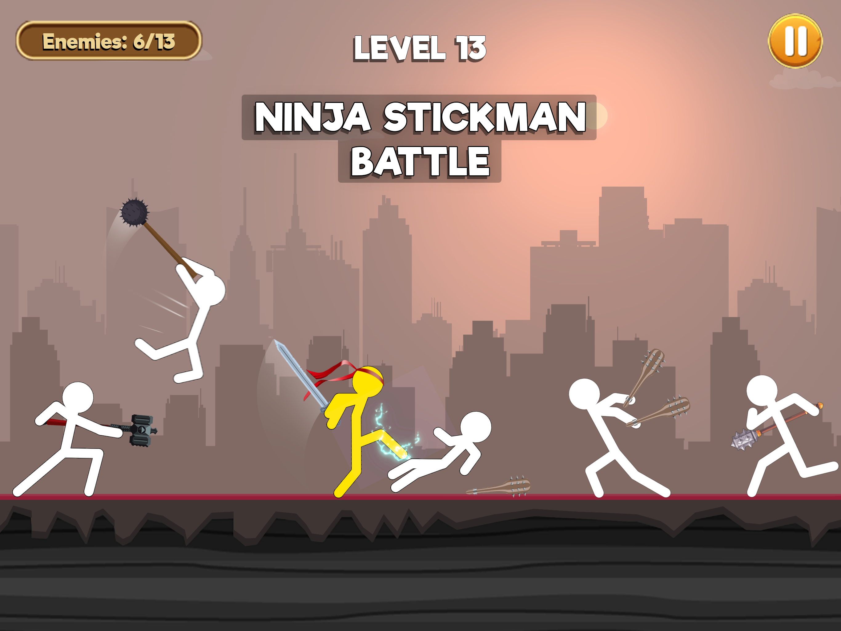 اسکرین شات 2 بازی Stick Ninja: Stickman Battle