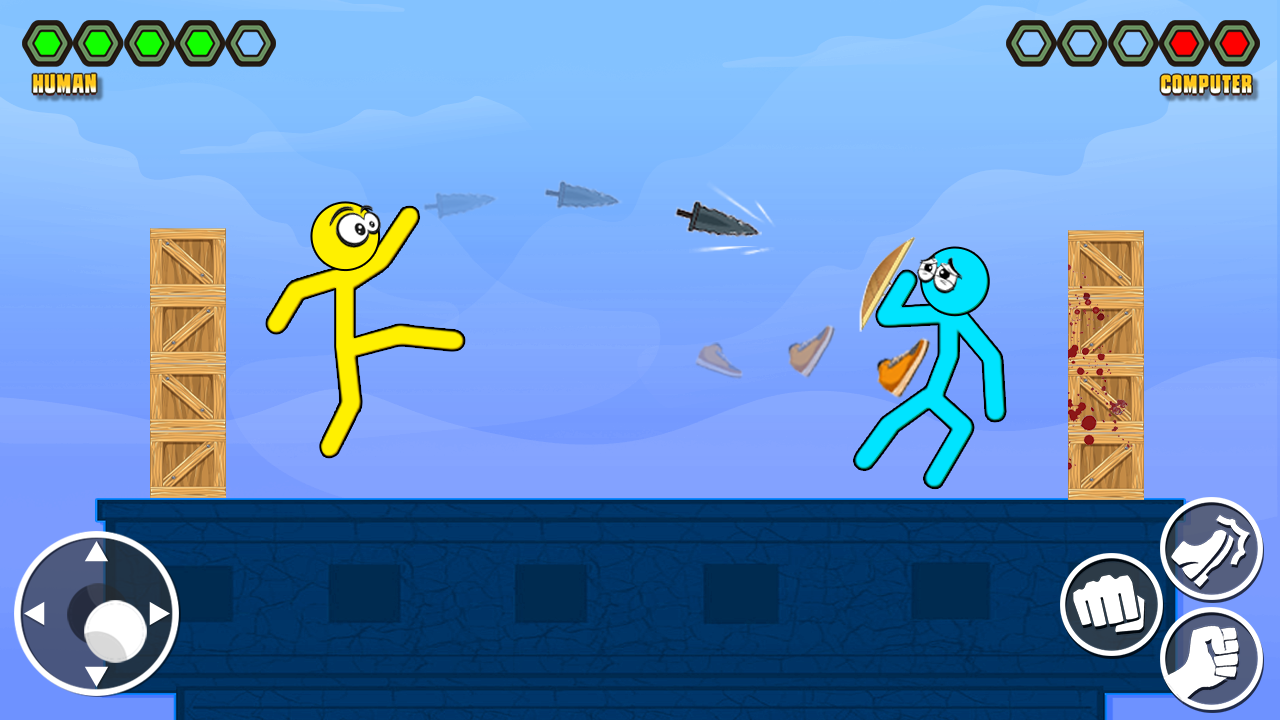 اسکرین شات 3 بازی Stick-man Kick Fighting Game