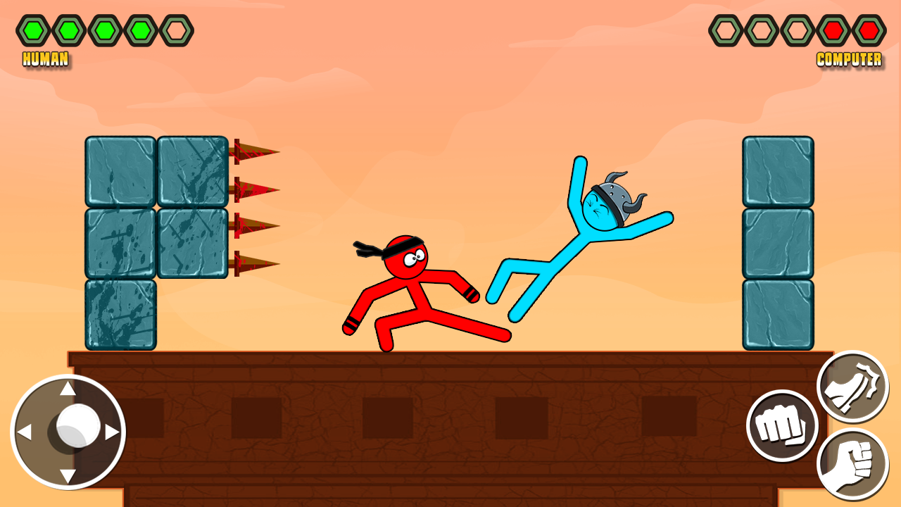 اسکرین شات 2 بازی Stick-man Kick Fighting Game