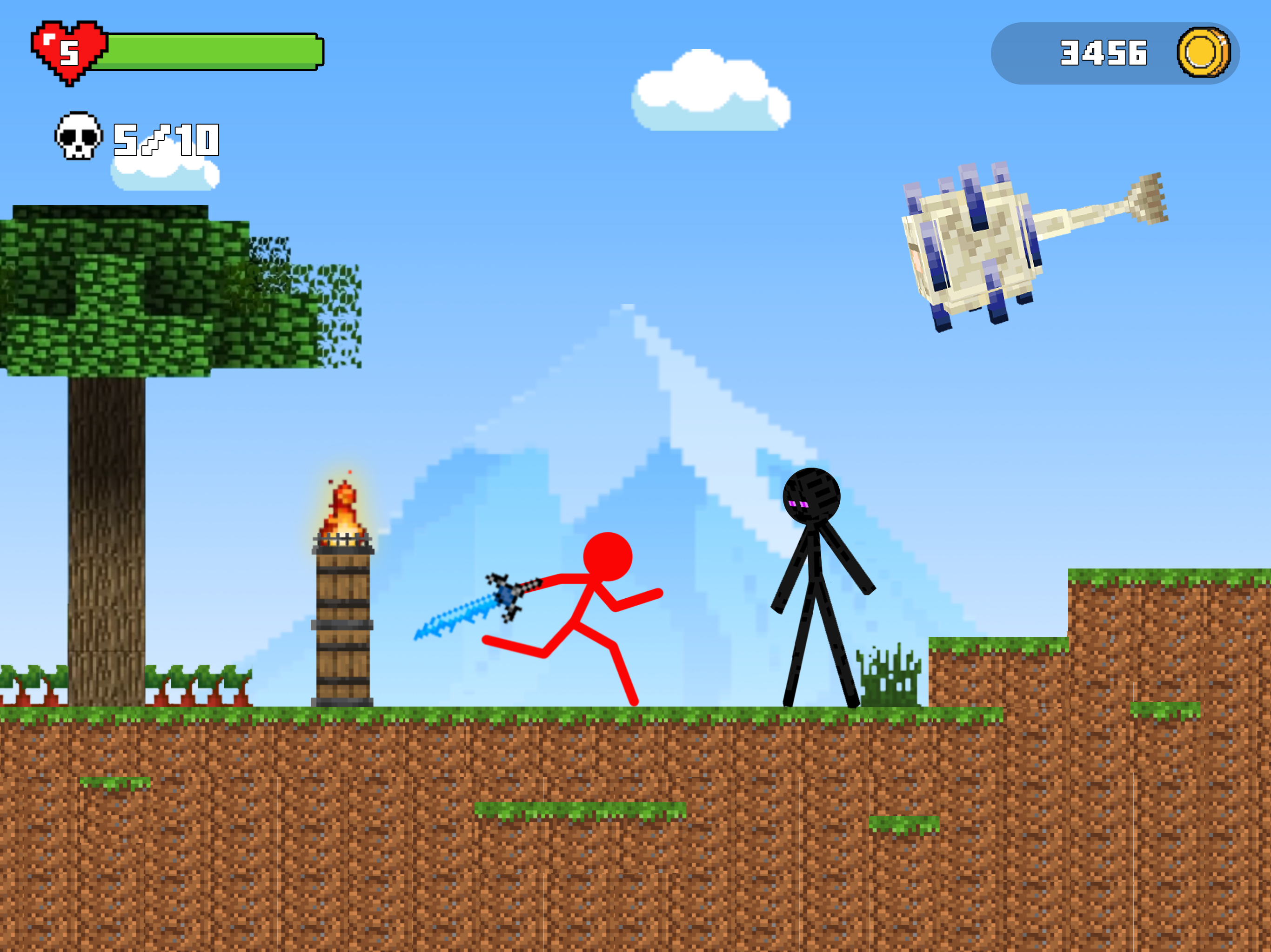 اسکرین شات 6 بازی Stick-man Battle - Craft World