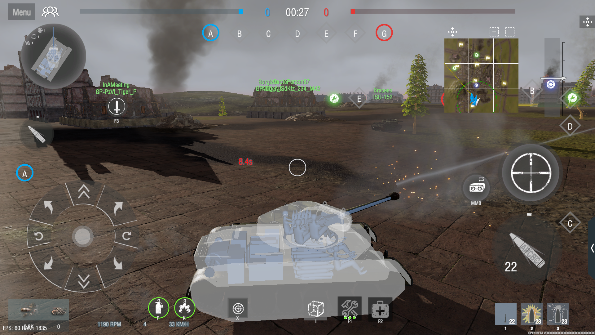 اسکرین شات 3 بازی Panzer War | Module | No grind