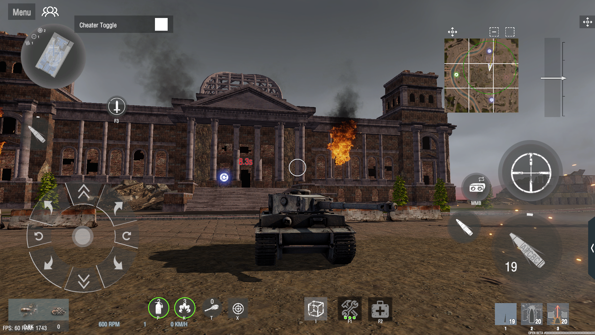اسکرین شات 4 بازی Panzer War | Module | No grind