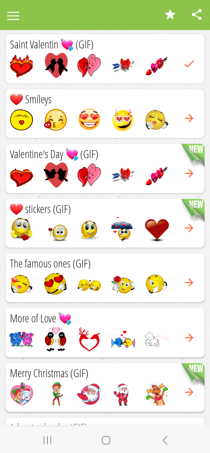 اسکرین شات 5 برنامه Christmas Stickers WASticker