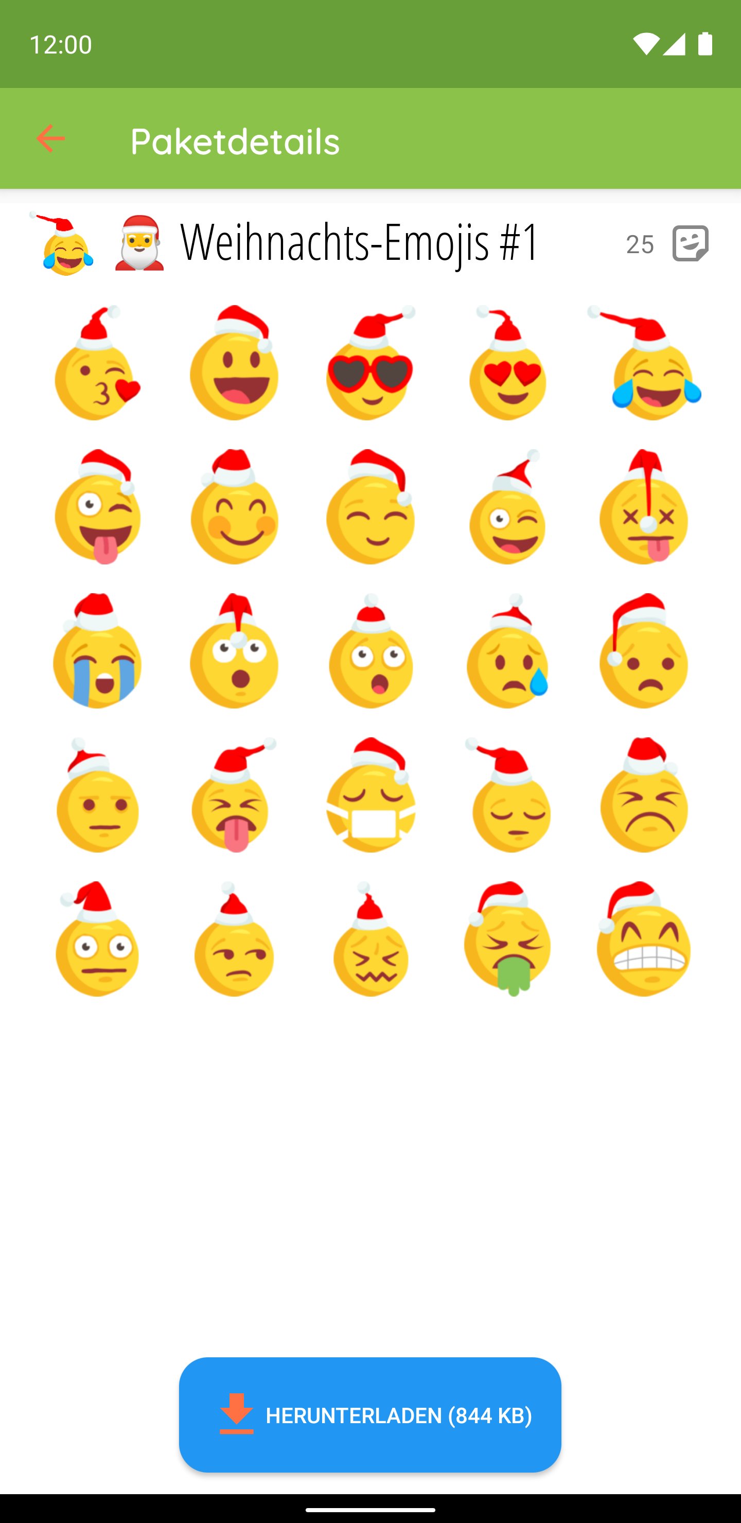 اسکرین شات 8 برنامه Christmas Stickers WASticker