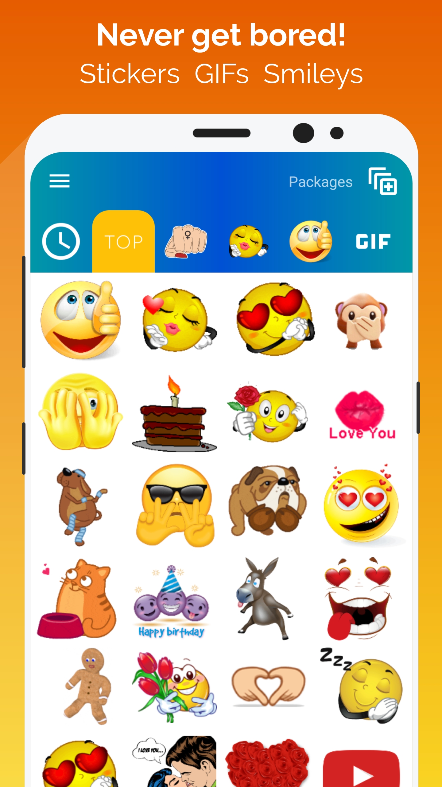 اسکرین شات 2 برنامه WhatSmiley: Emoji WASticker