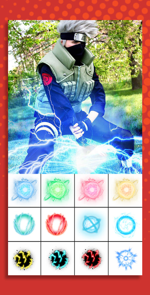 اسکرین شات 2 برنامه Sharingan Eyes Camera Anime