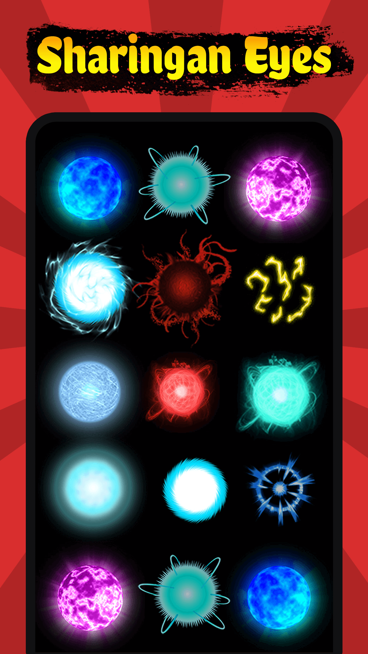 اسکرین شات 5 برنامه Sharingan Eyes Camera - Anime
