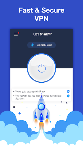 اسکرین شات 5 برنامه UltraShark VPN - Free Proxy Server & Secure VPN