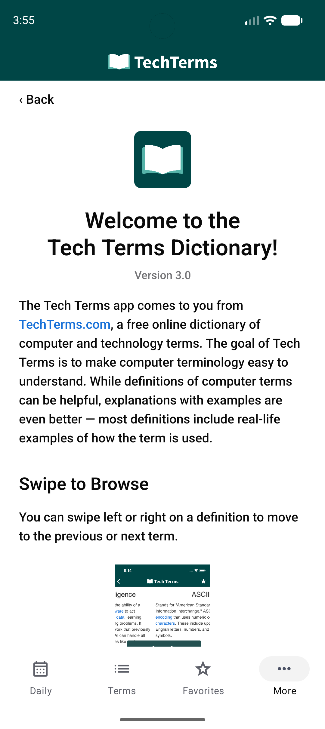 اسکرین شات 4 برنامه Tech Terms