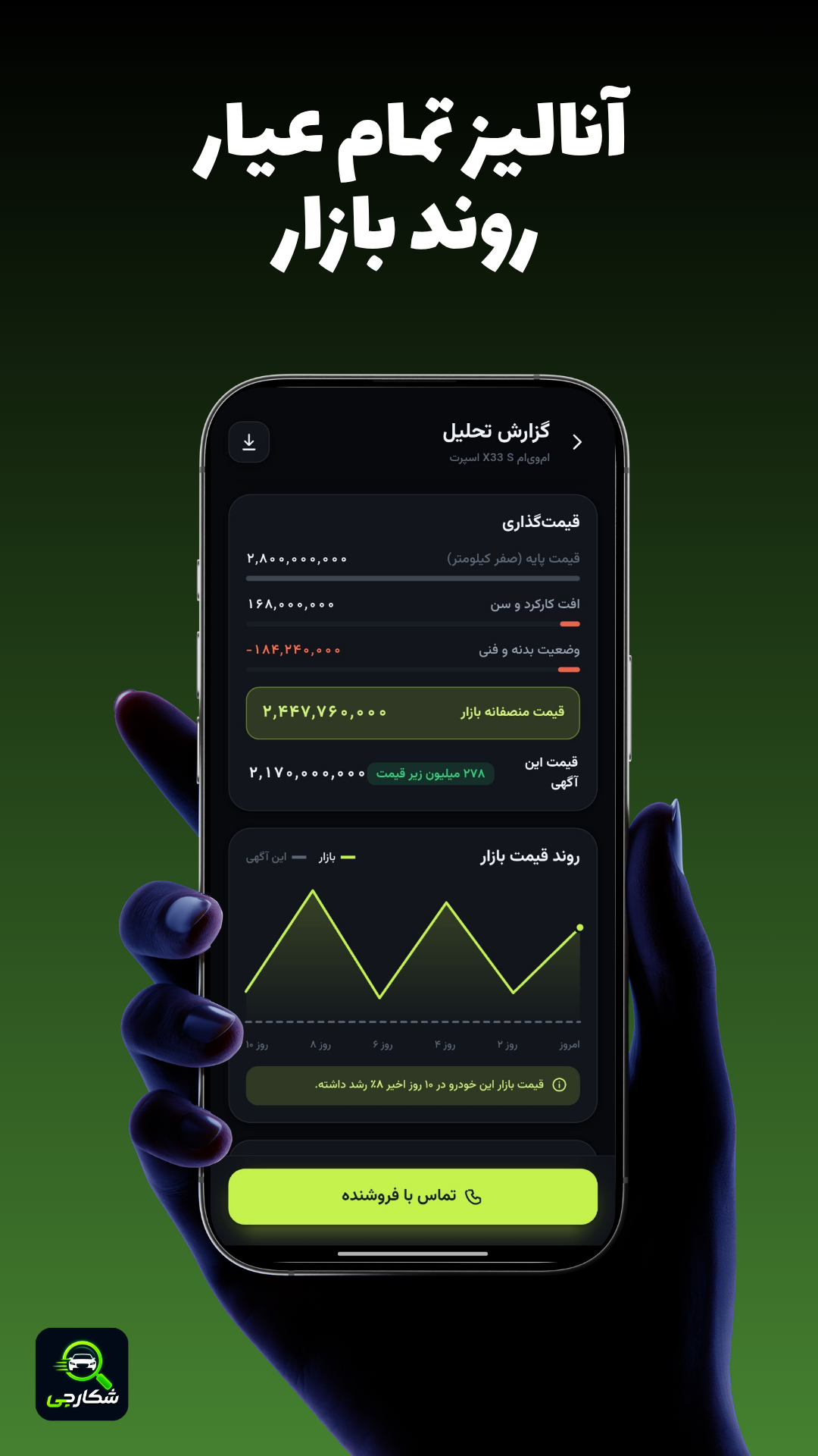 اسکرین شات 4 برنامه شکارچی | خودرو زیر قیمت