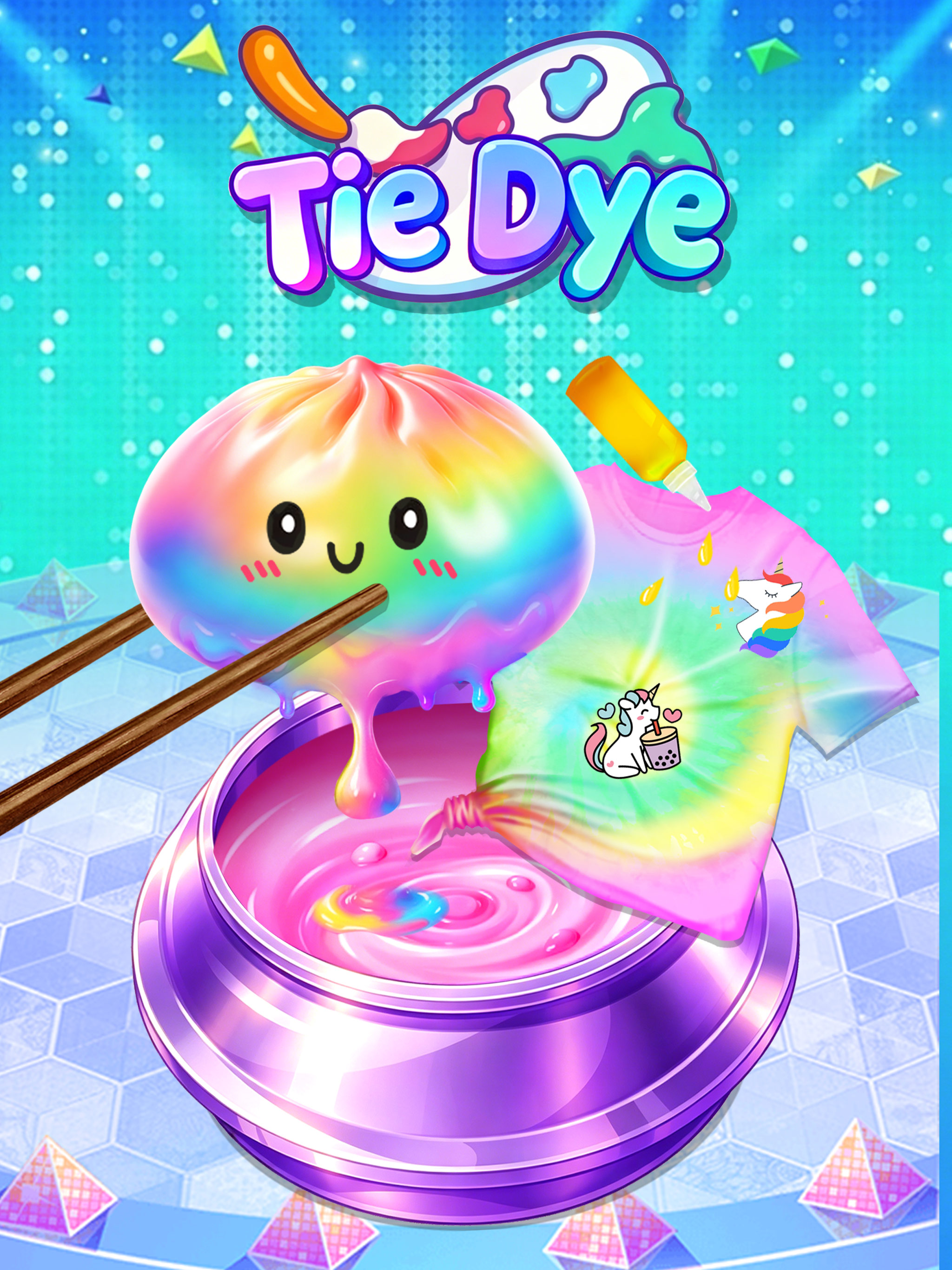 اسکرین شات 1 بازی Tie Dye Dumpling & Dress