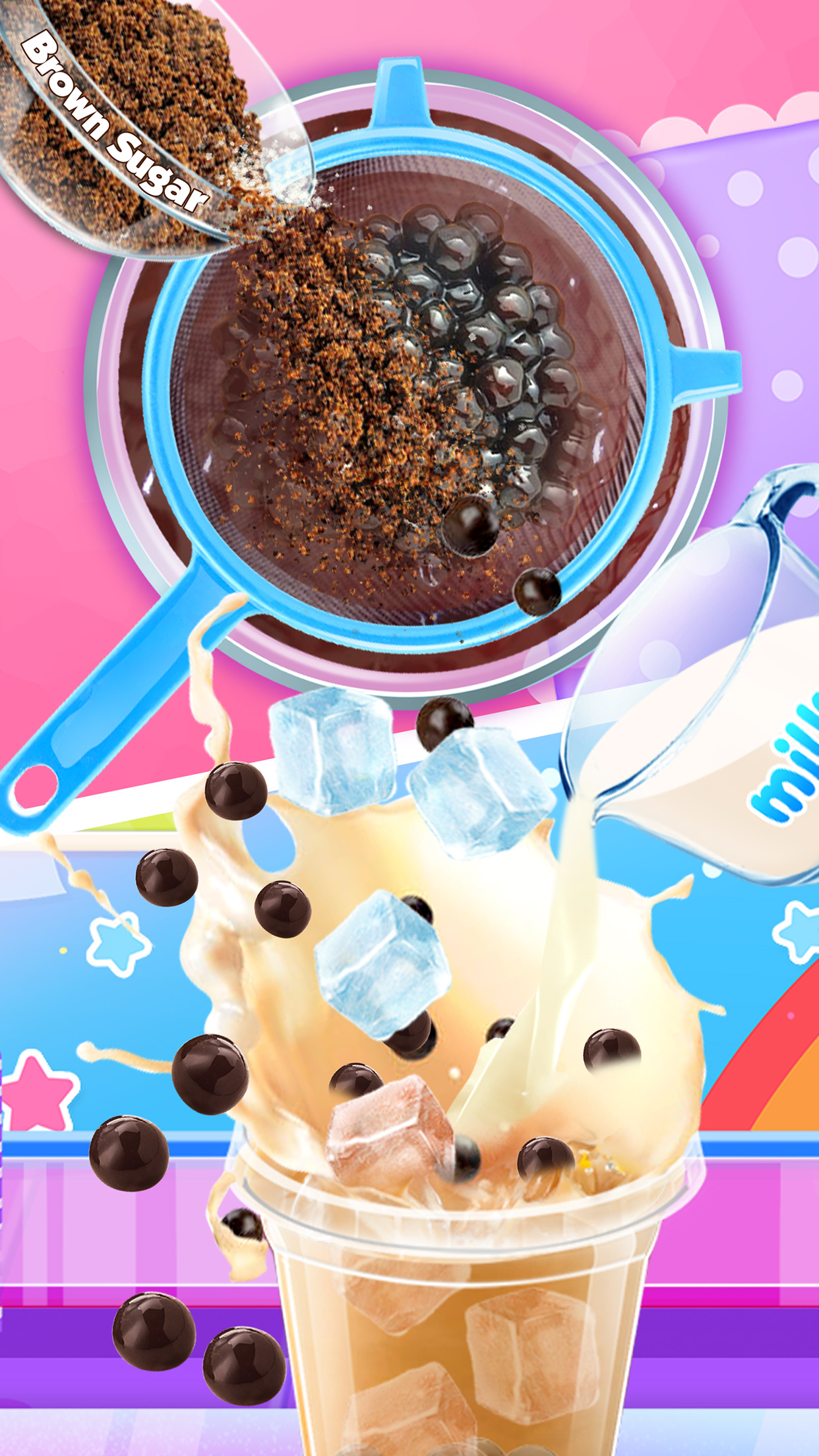 اسکرین شات 5 برنامه DIY Bubble Tea - Ice Milk Tea