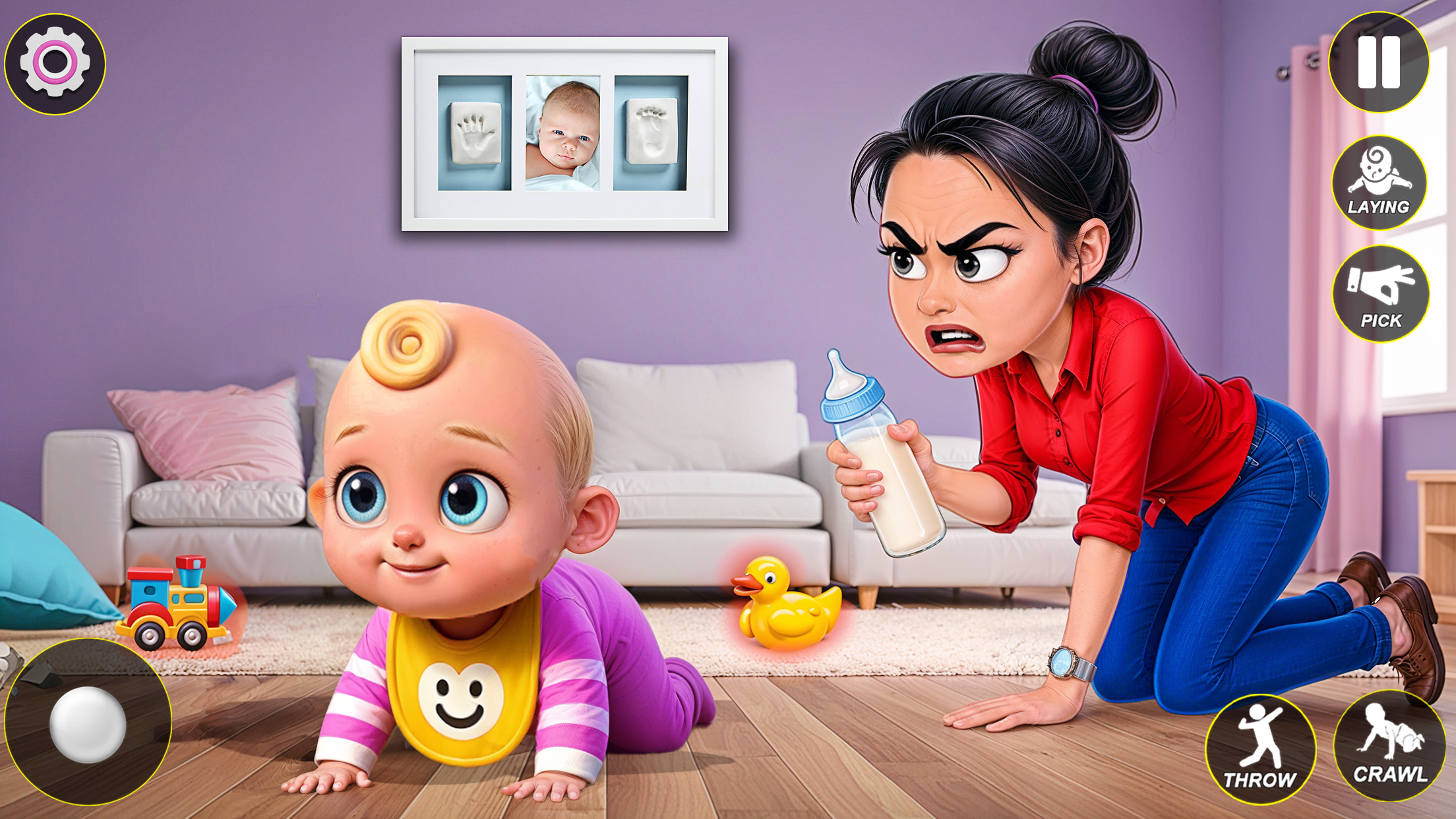 اسکرین شات 3 برنامه Mom & Naughty Boy Prank Game