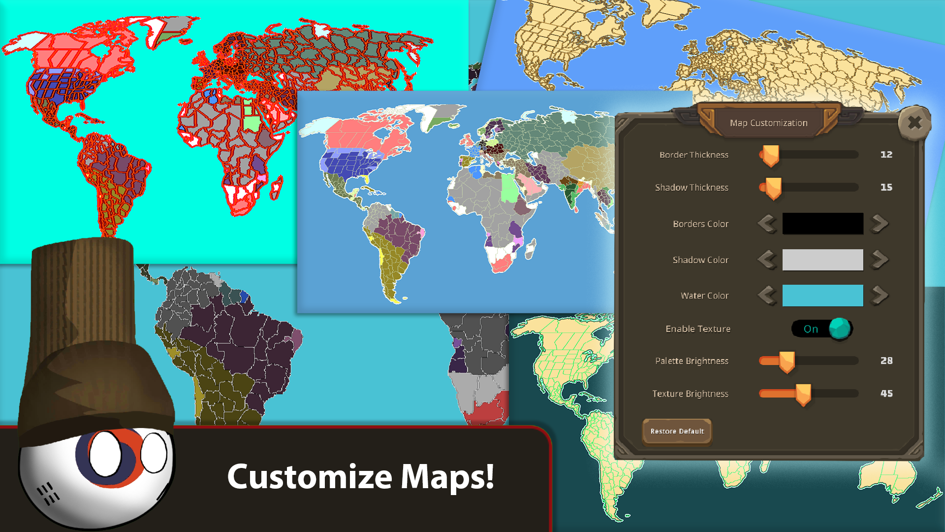 اسکرین شات 8 بازی Countryballs at War