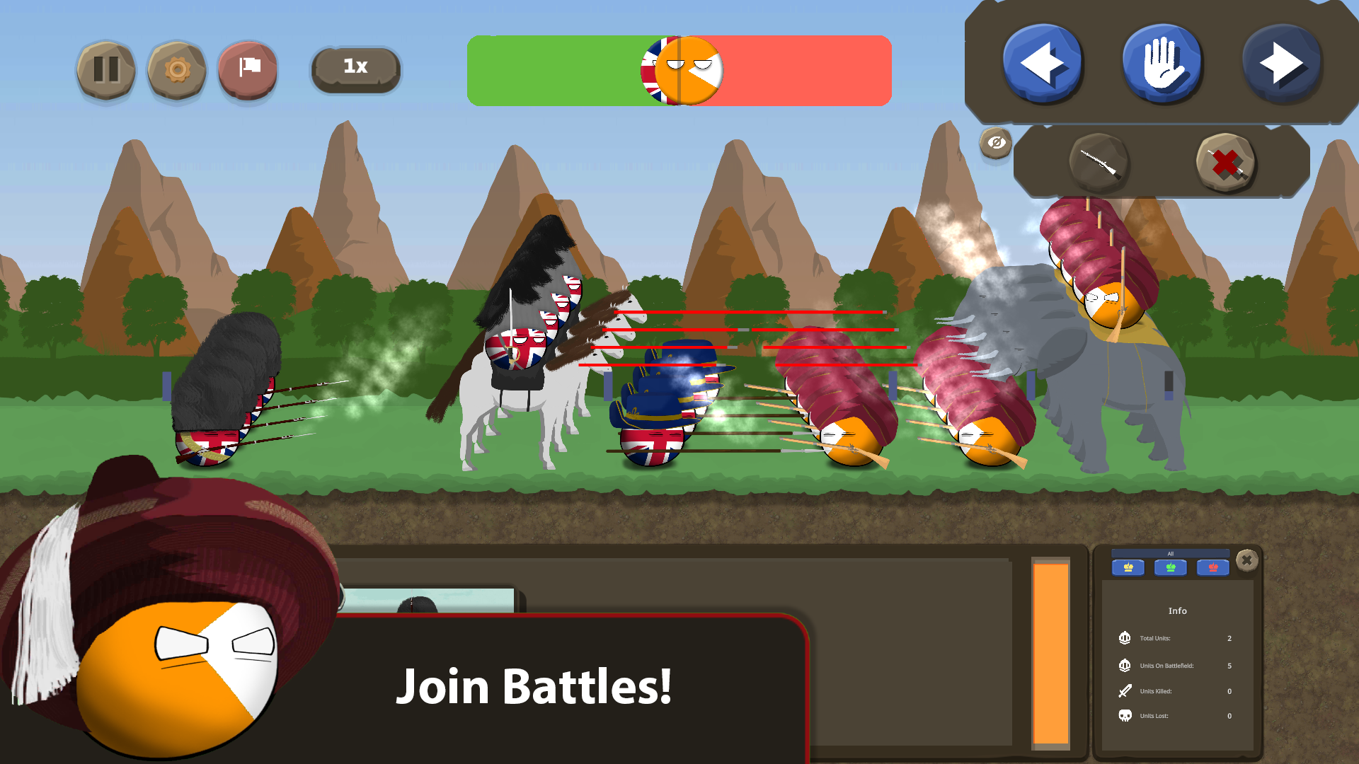 اسکرین شات 3 بازی Countryballs at War