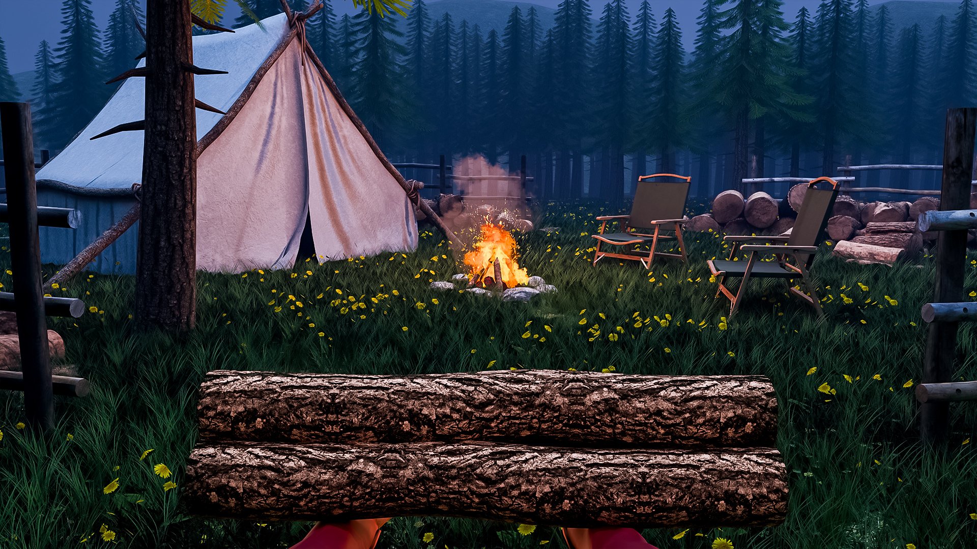 اسکرین شات 4 بازی Forest Camping Survival Sim 3D