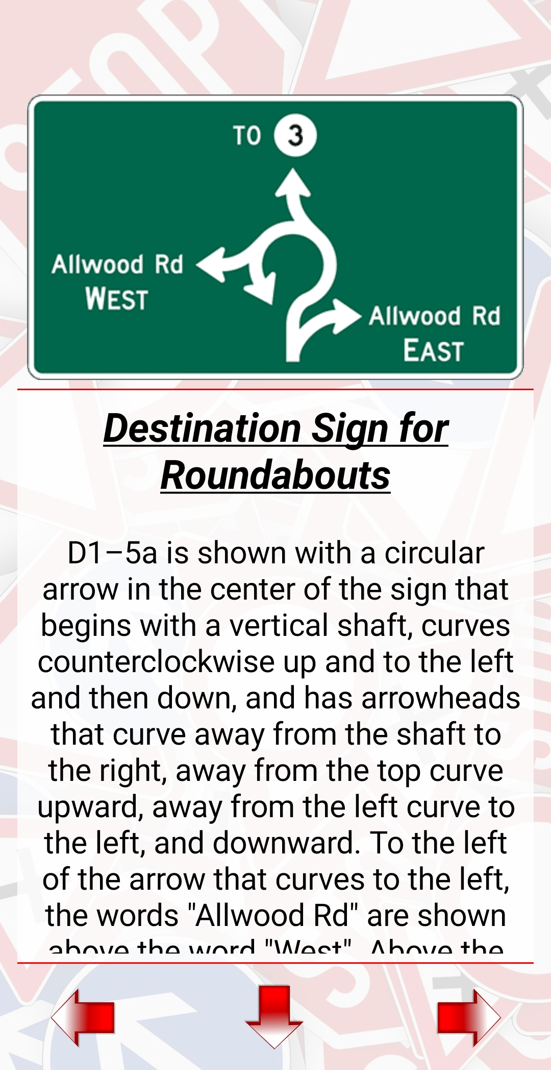 اسکرین شات 5 برنامه Traffic & Road Signs