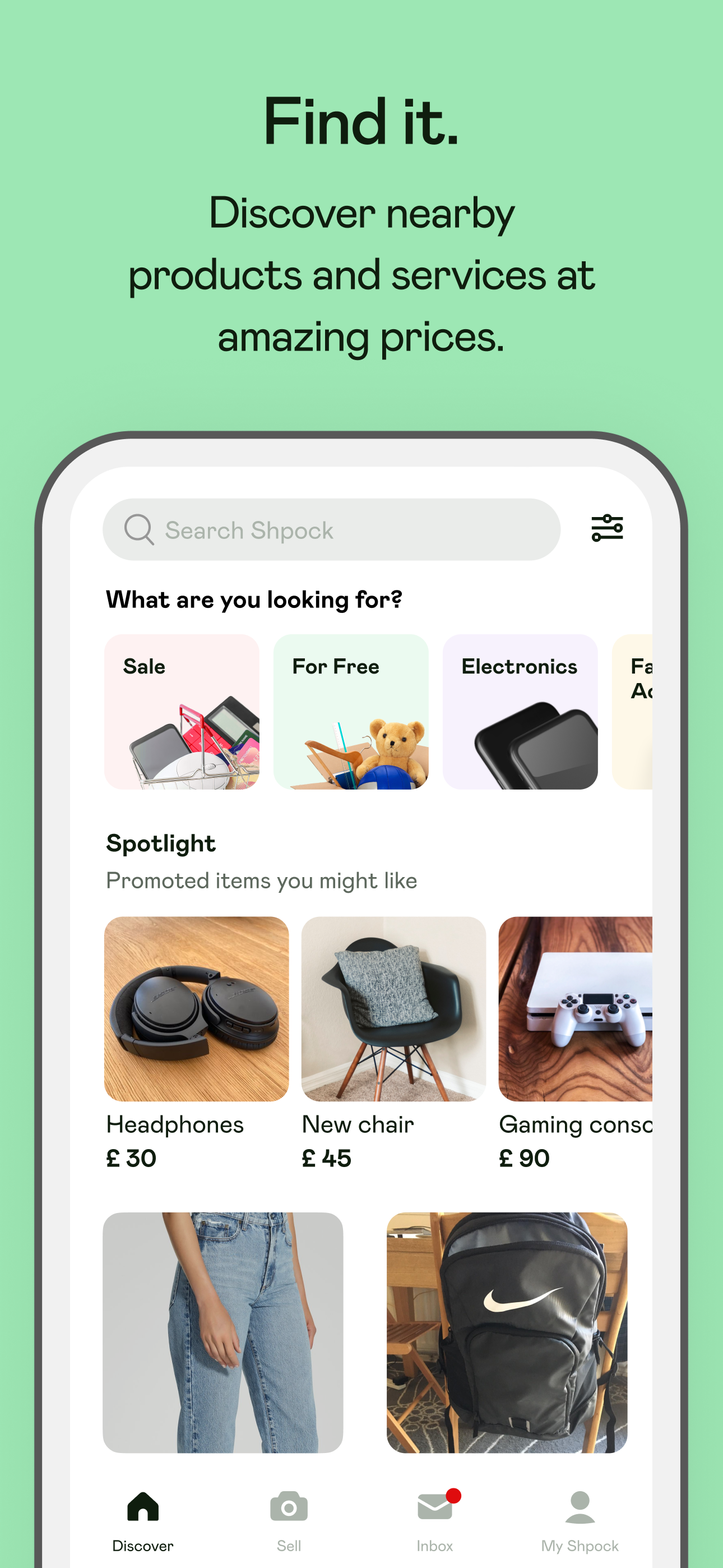 اسکرین شات 1 برنامه Shpock: Buy & Sell Marketplace