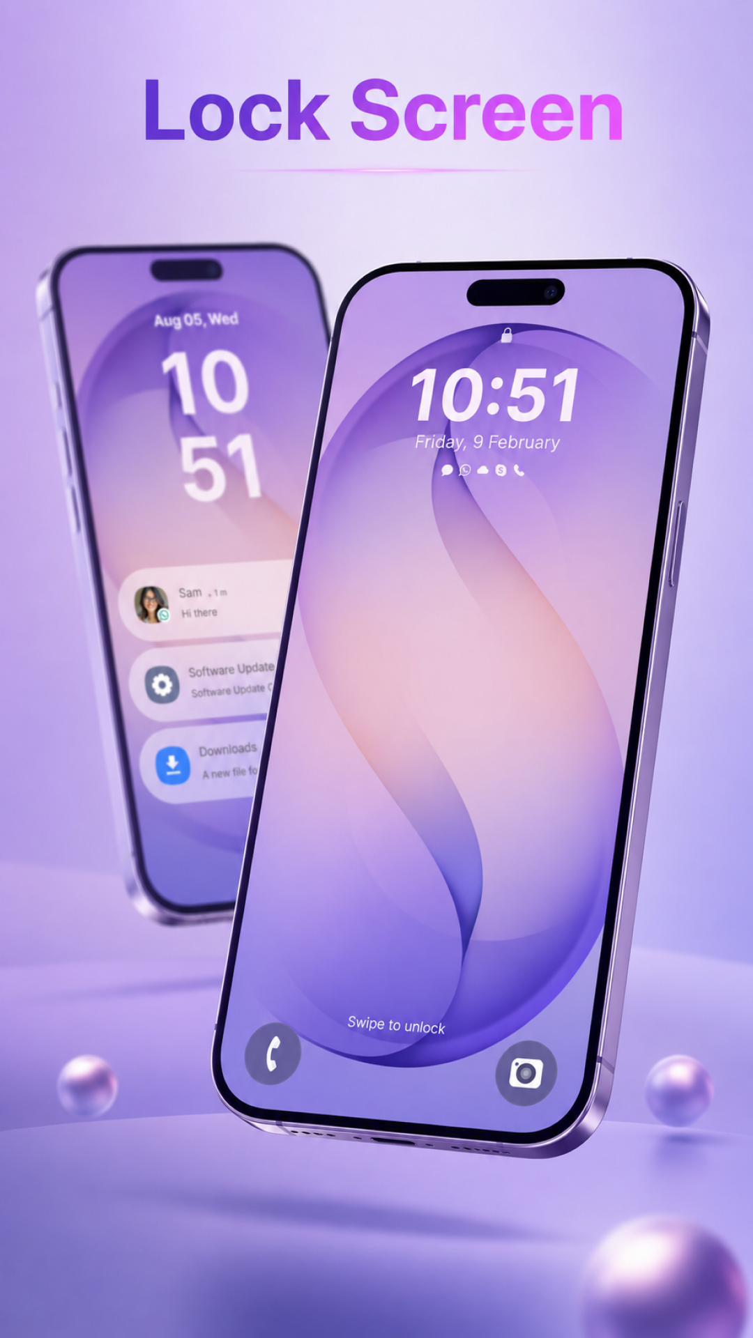 اسکرین شات 4 برنامه Lock Screen S26 Style