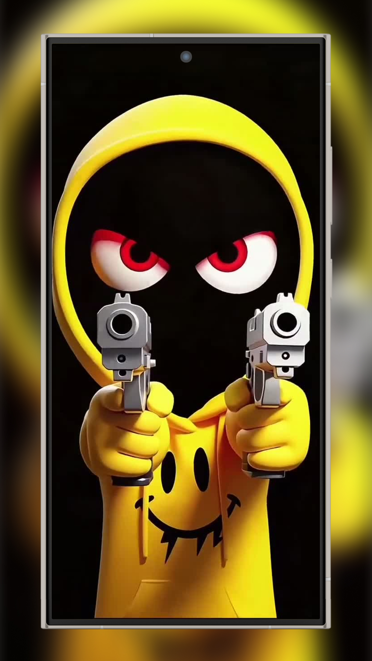 اسکرین شات 3 برنامه Silly Smile Gun Live Wallpaper