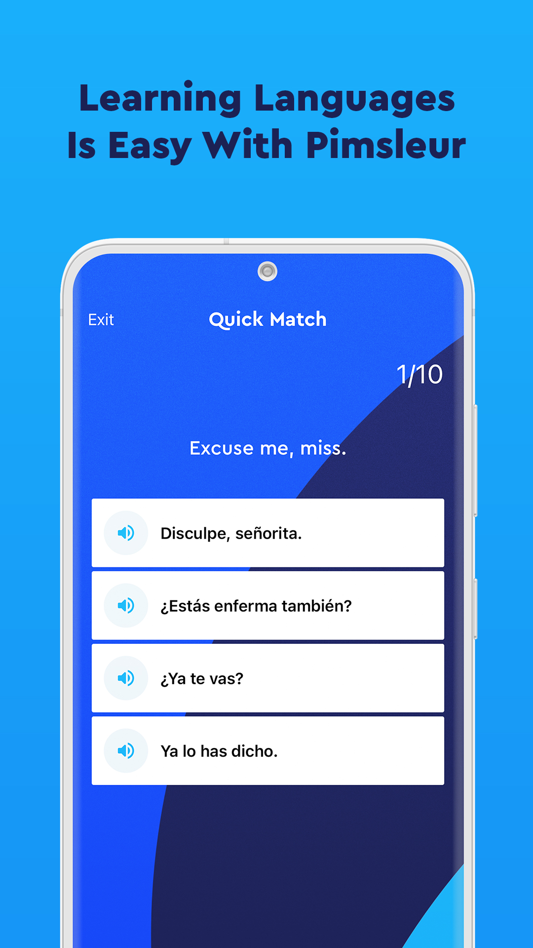 اسکرین شات 4 برنامه Pimsleur | Language Learning