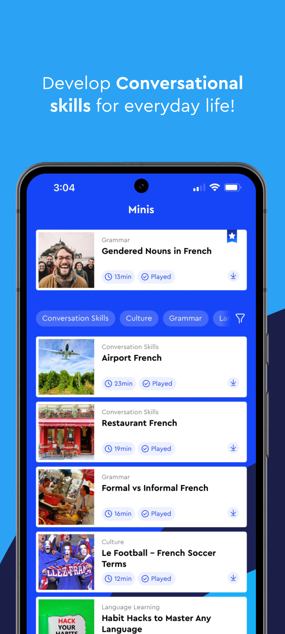 اسکرین شات 2 برنامه Learn a Language | Pimsleur