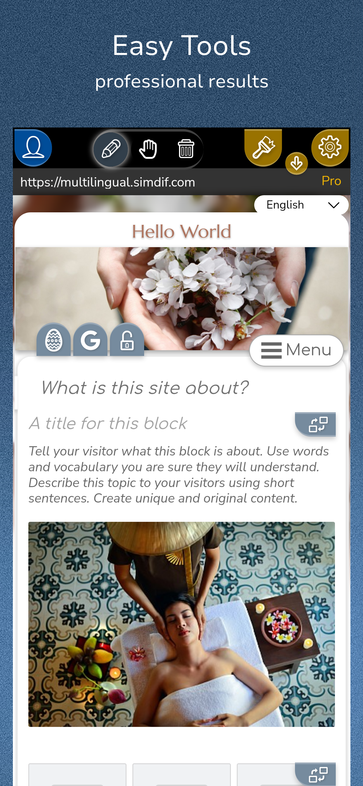 اسکرین شات 3 برنامه Website Builder for Android