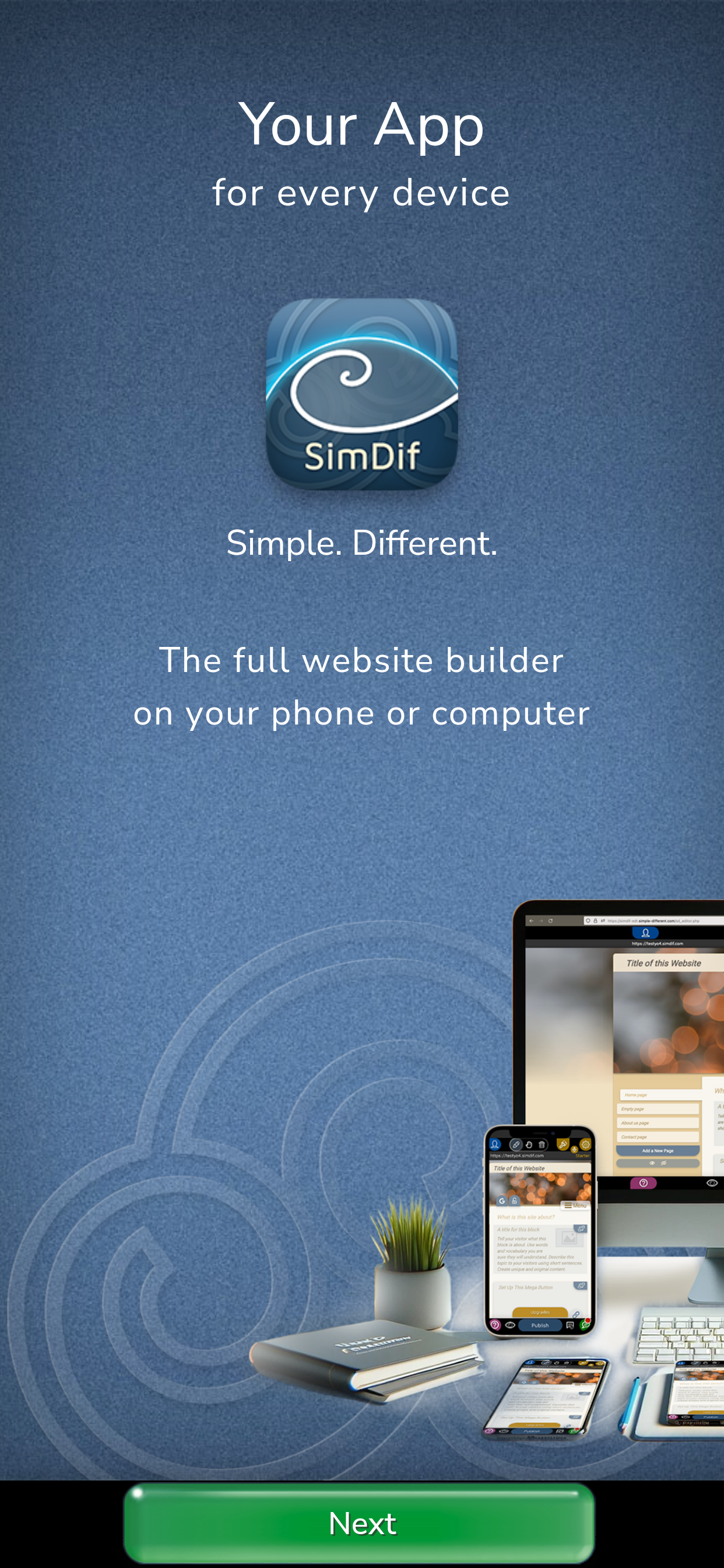 اسکرین شات 1 برنامه Website Builder for Android