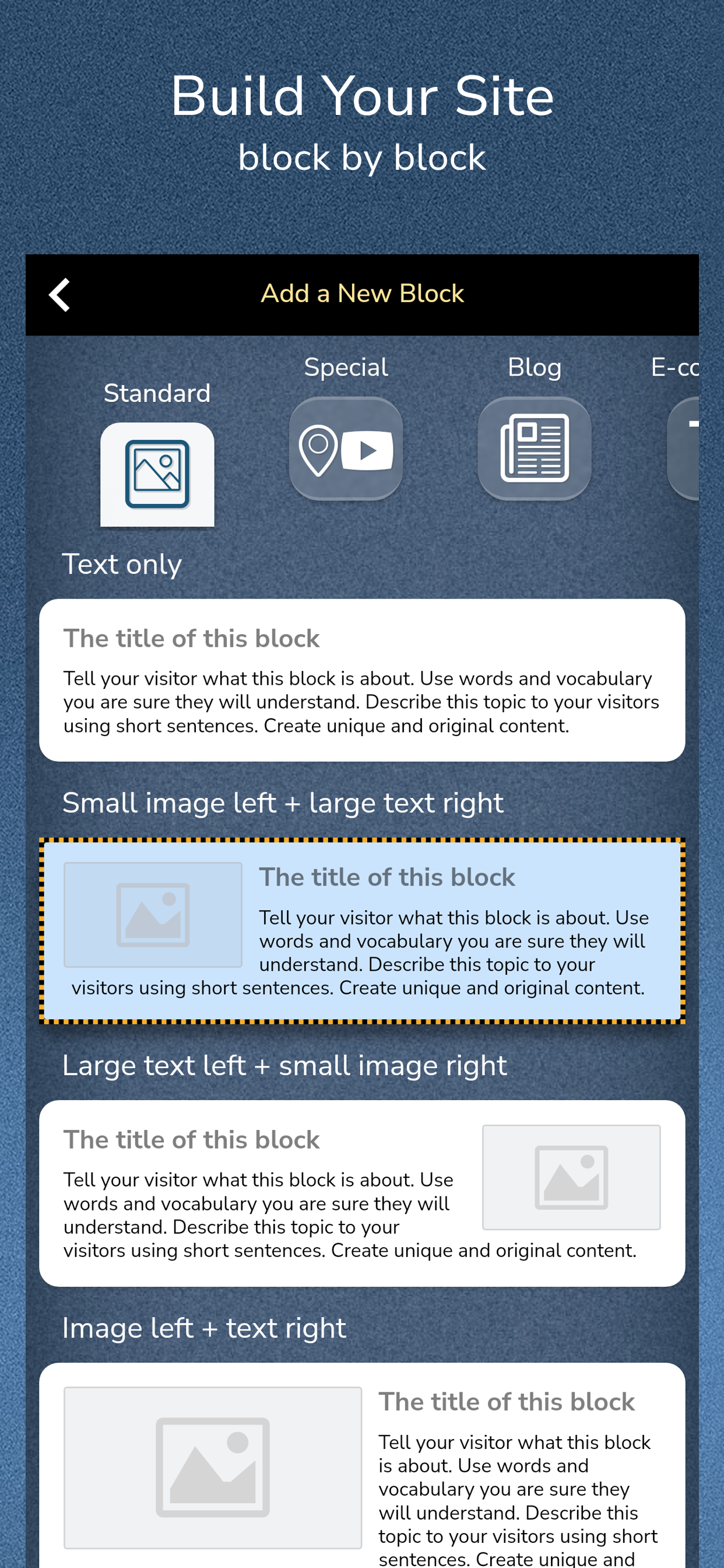 اسکرین شات 7 برنامه Website Builder for Android