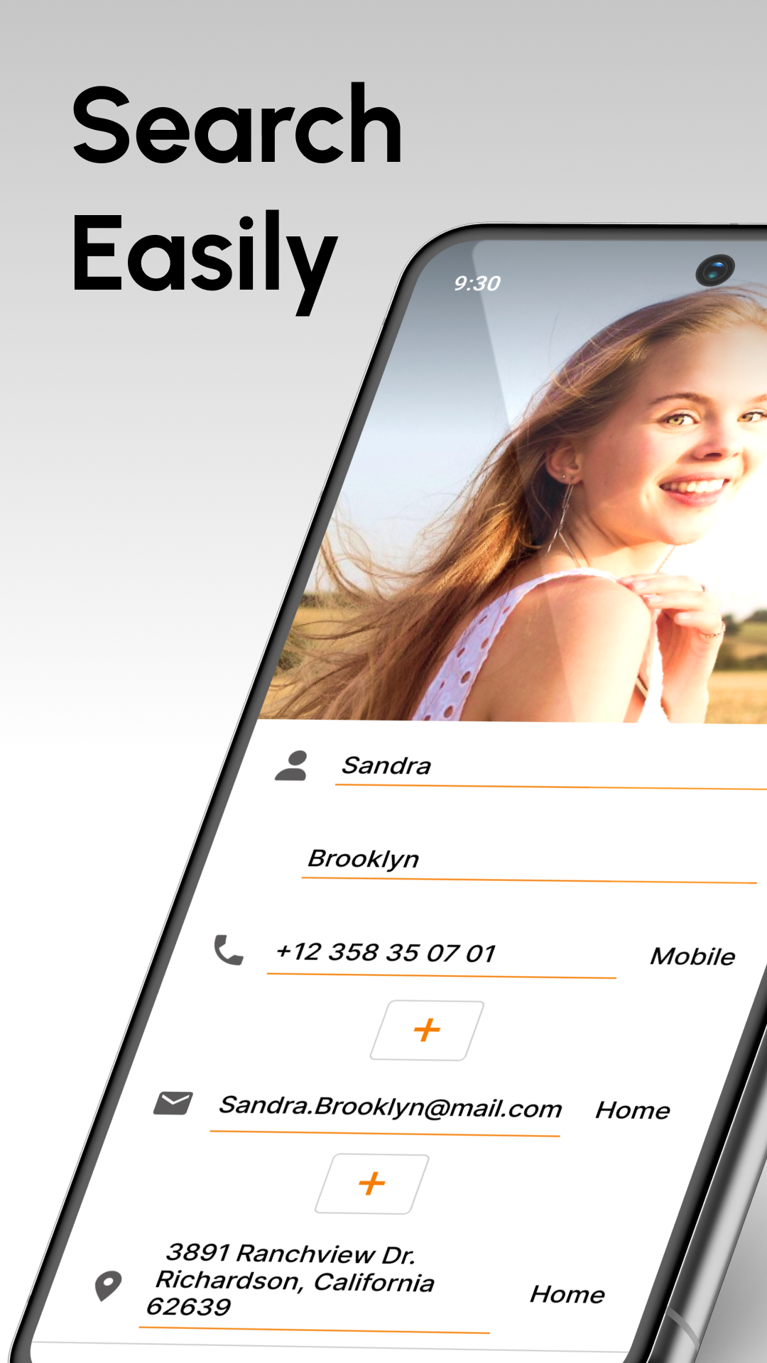 اسکرین شات 3 برنامه Simple Contacts