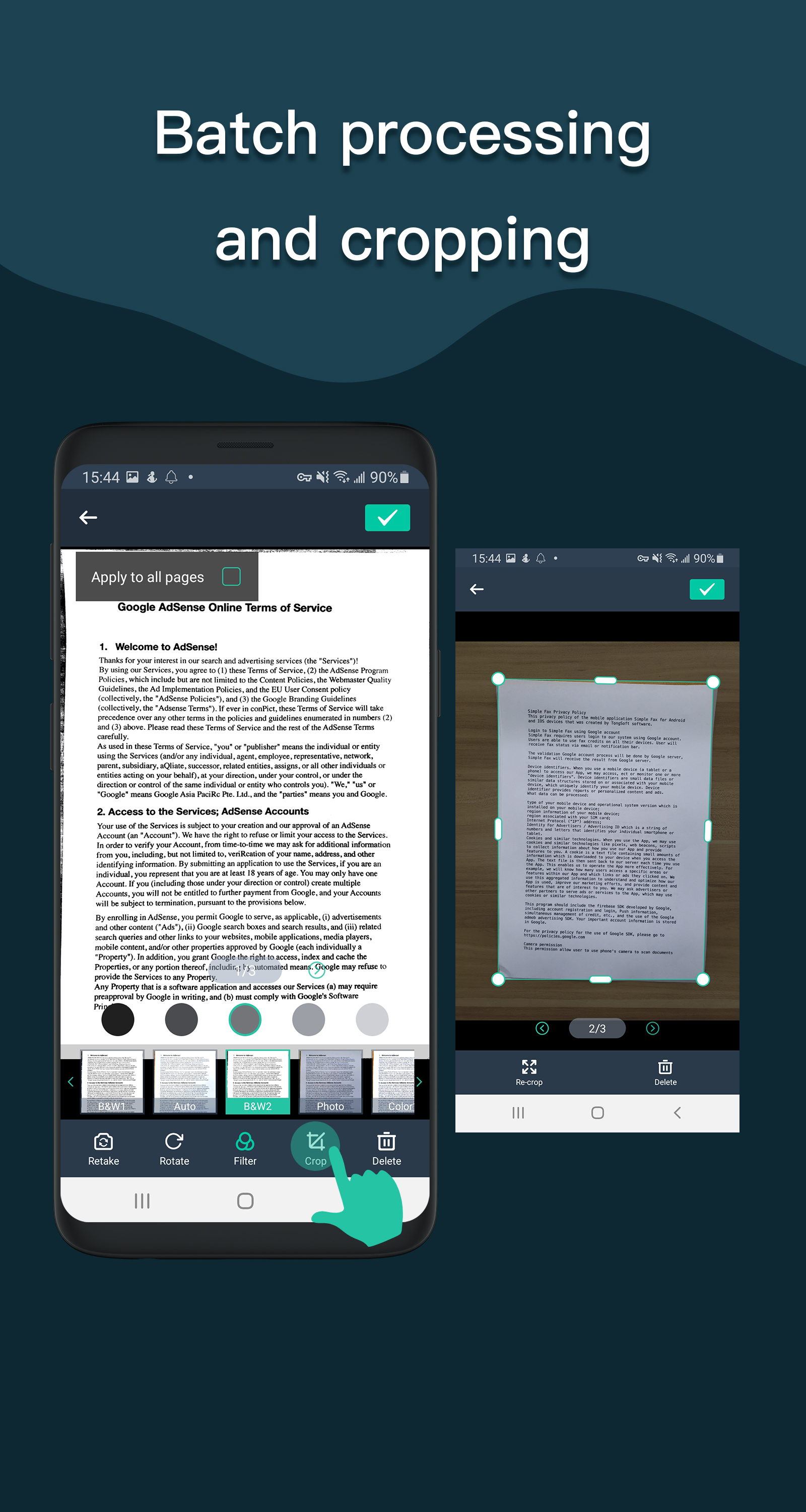 اسکرین شات 2 برنامه Simple Scan - PDF Scanner App