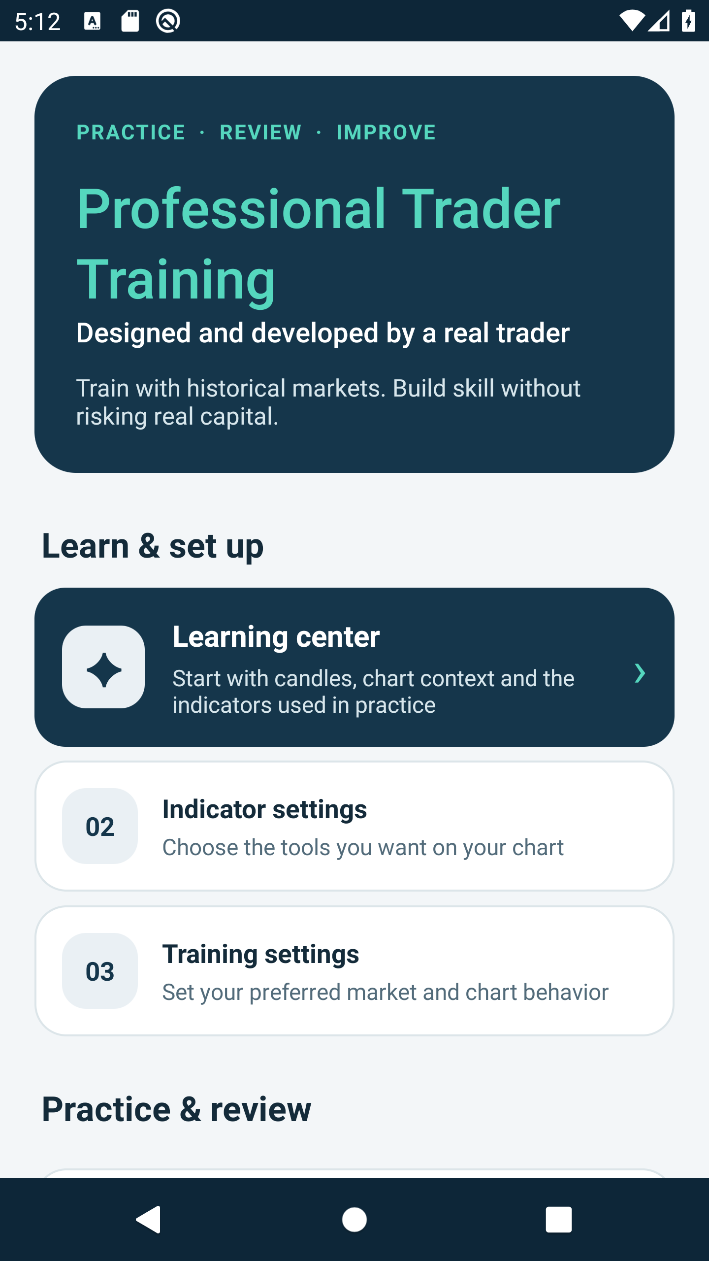 اسکرین شات 8 برنامه Professional Trader Training