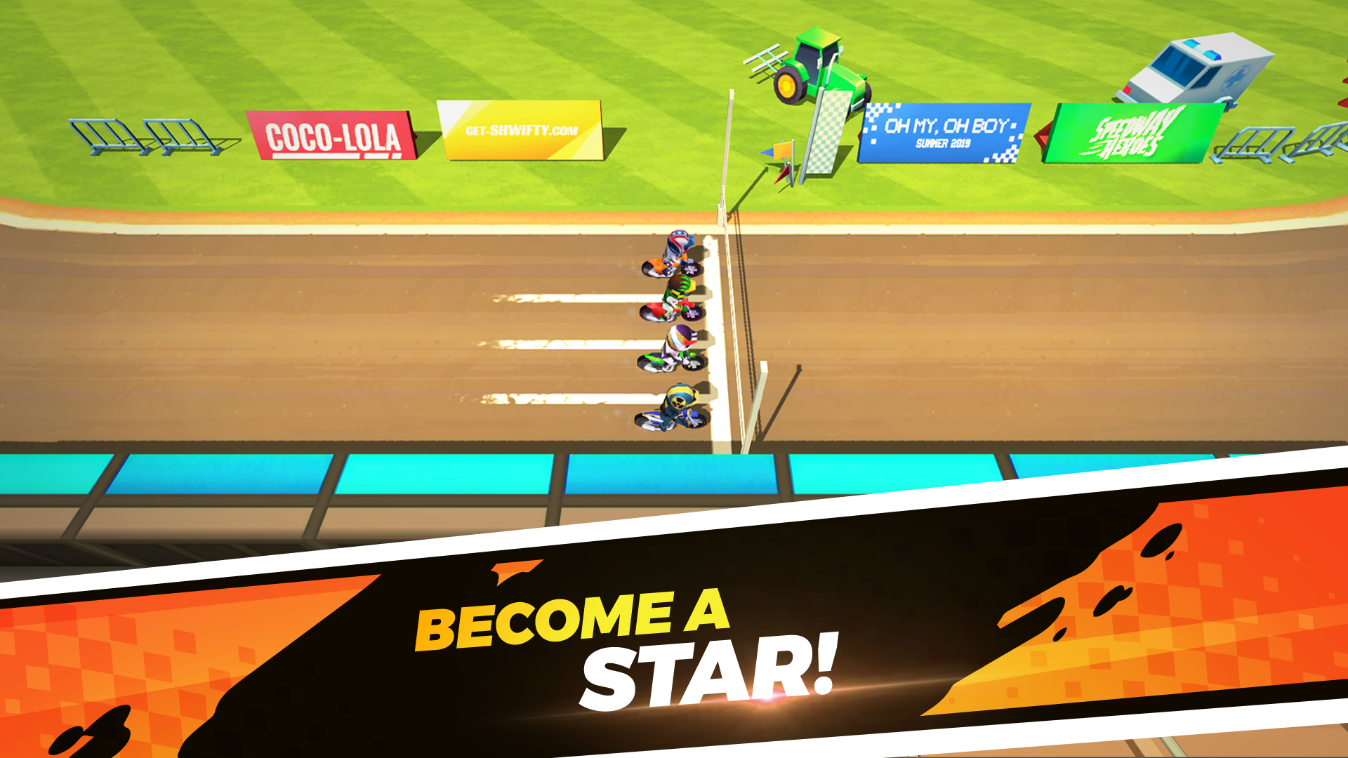 اسکرین شات 1 بازی Speedway Heros:Star Bike Games