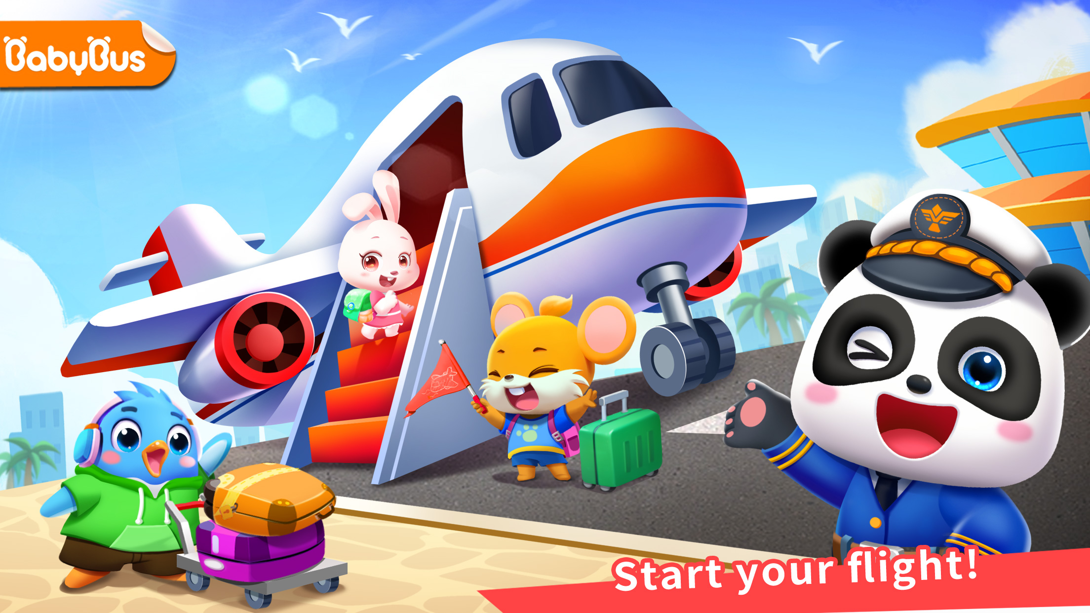 اسکرین شات 1 بازی Baby Panda's Airport