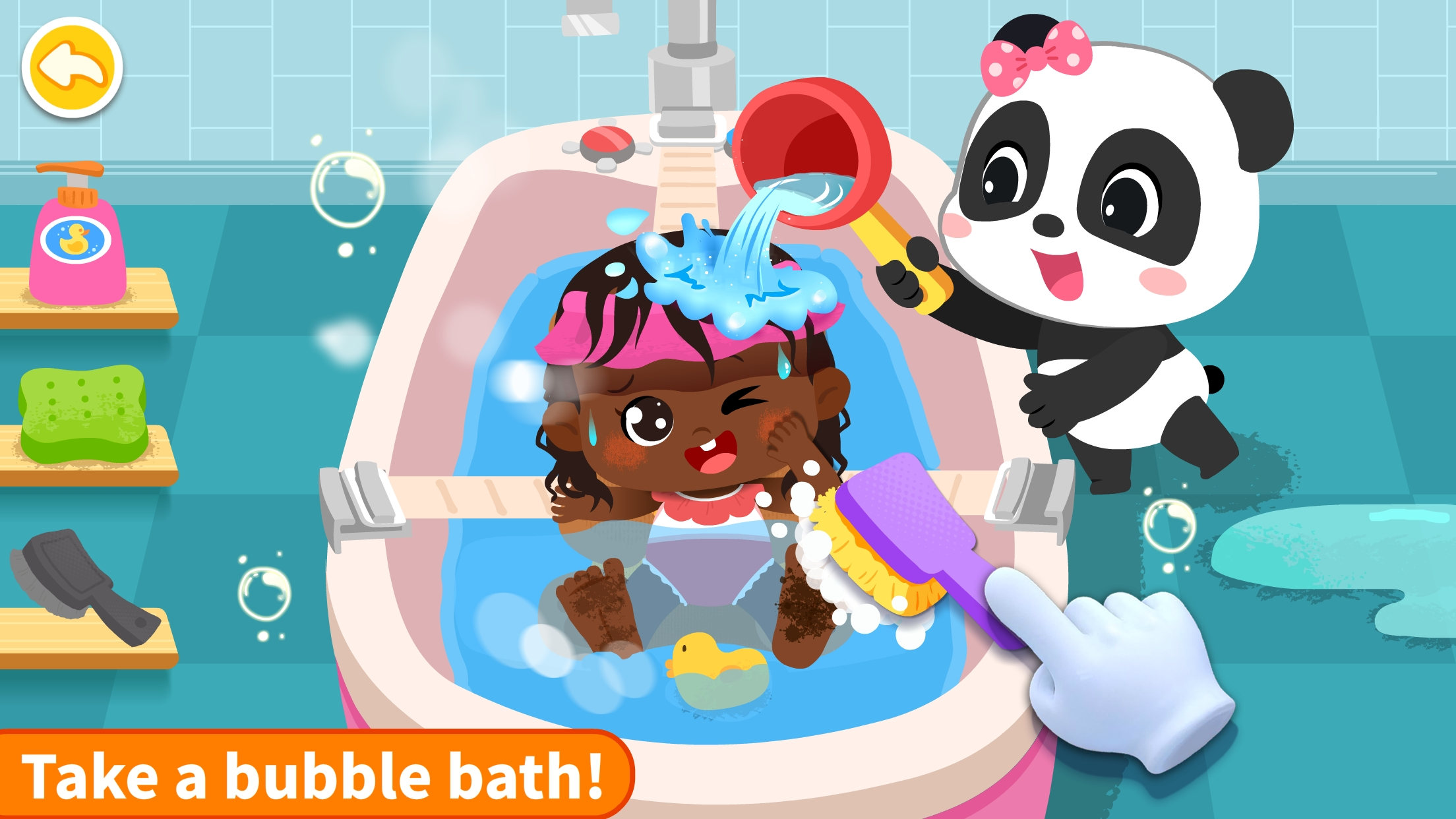 اسکرین شات 3 بازی Panda Games: Baby Girls Care
